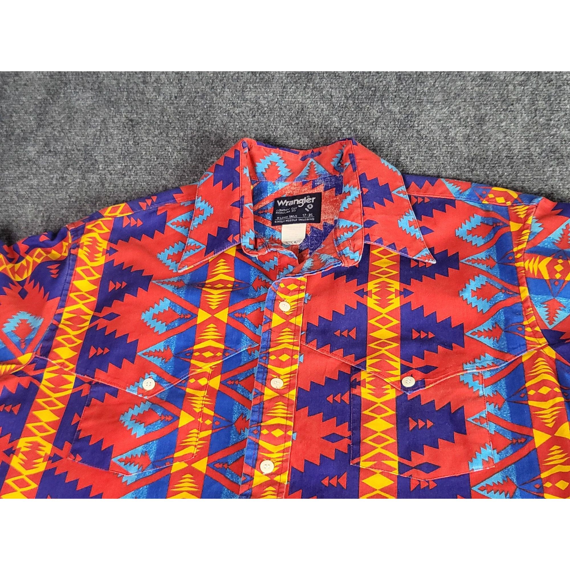 Wrangler Vintage Wrangler Button Down Shirt Men Sz XL Cowboy Cut Brus Size US XL / EU 56 / 4 - 2 Thumbnail