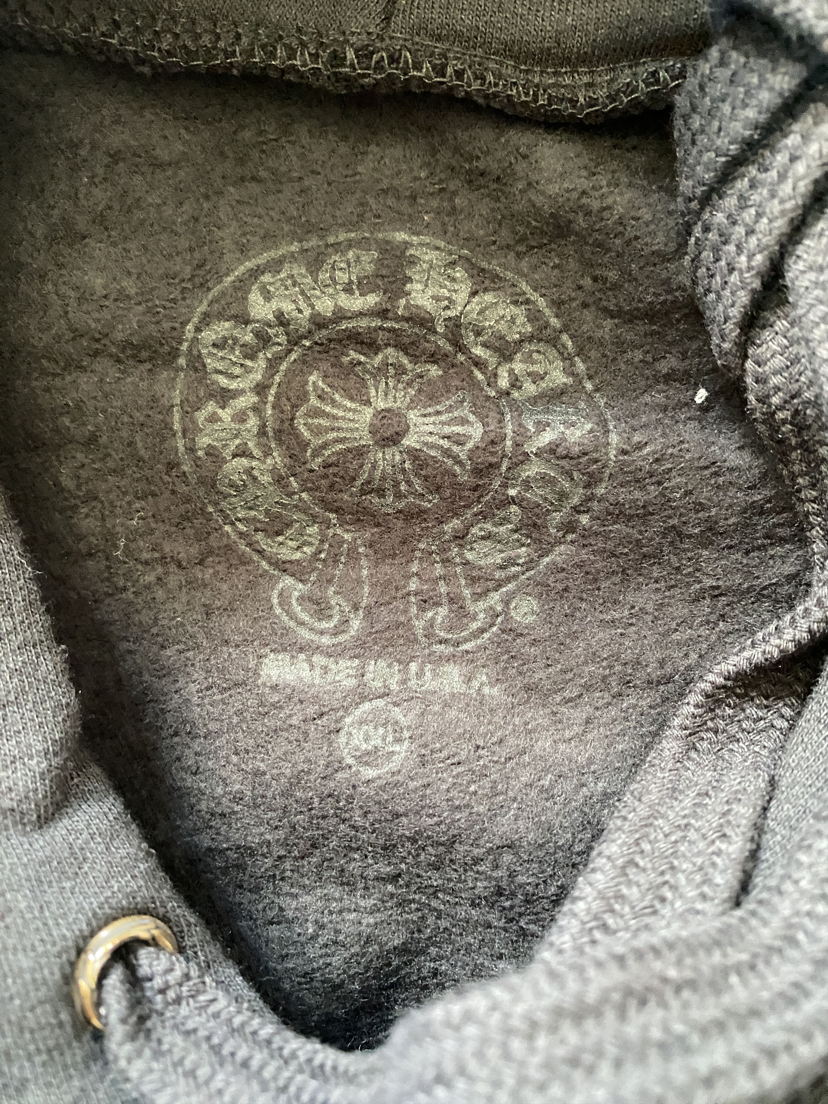 Chrome Hearts WWW.CHROMEHEARTS.COM Silver Glitter Hoodie - Tops