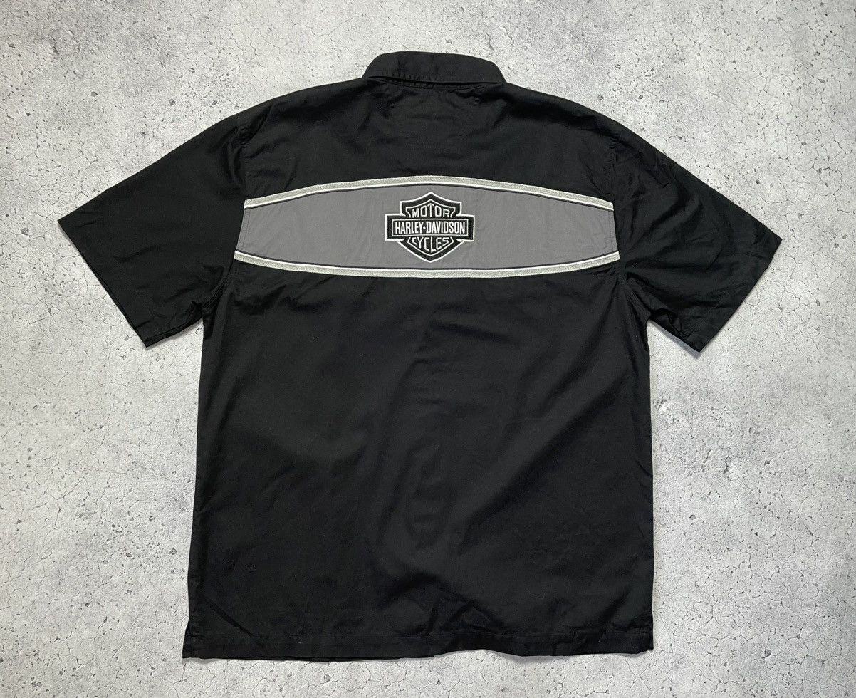 Harley Davidson × Vintage Harley Davidson Motor Vintage Short Sleeve Shirt Big Logo Size US L / EU 52-54 / 3 - 2 Thumbnail