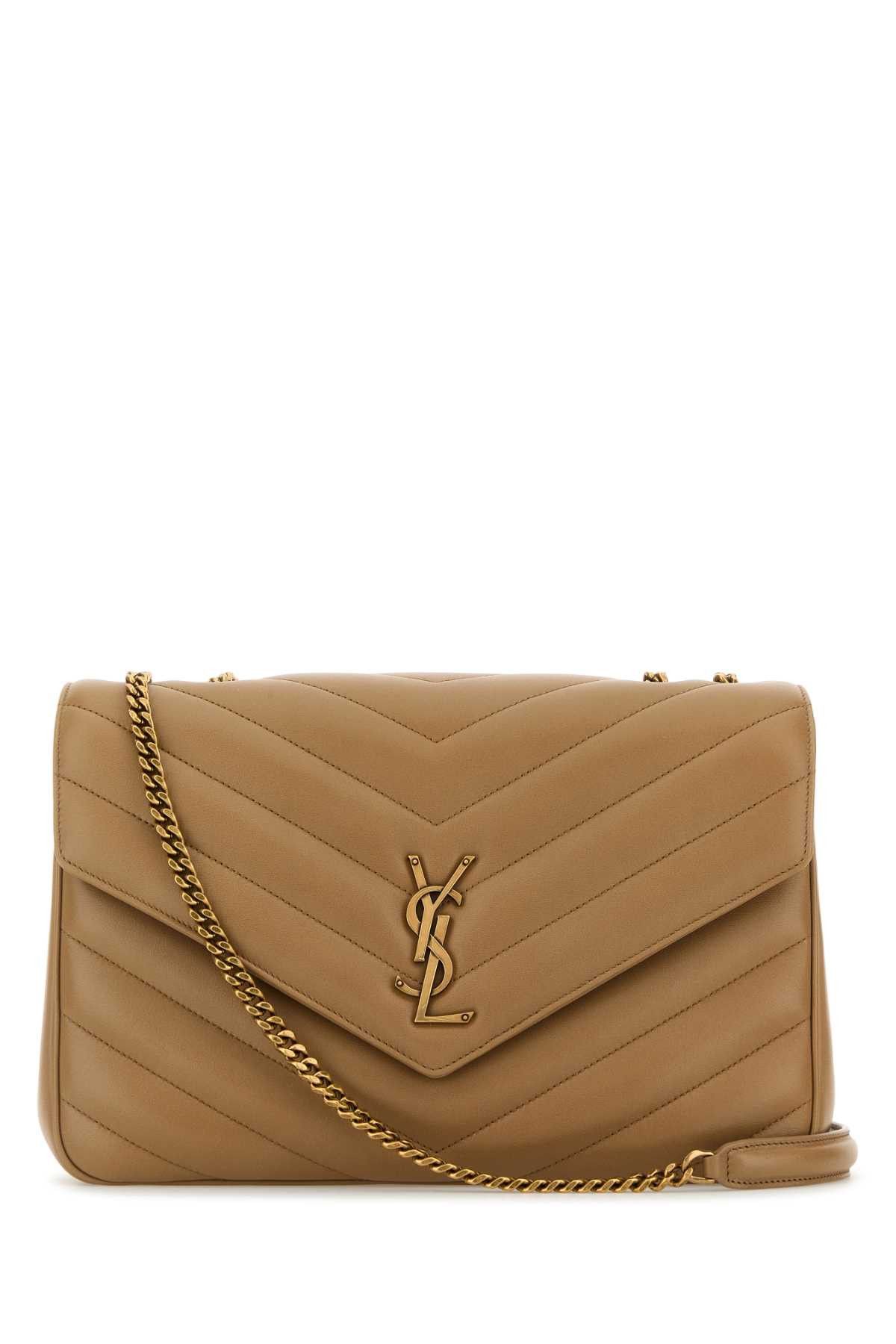 Saint Laurent Paris Camel Leather Large Lou Lou Shoulder Bag Size ONE SIZE - 1 Thumbnail