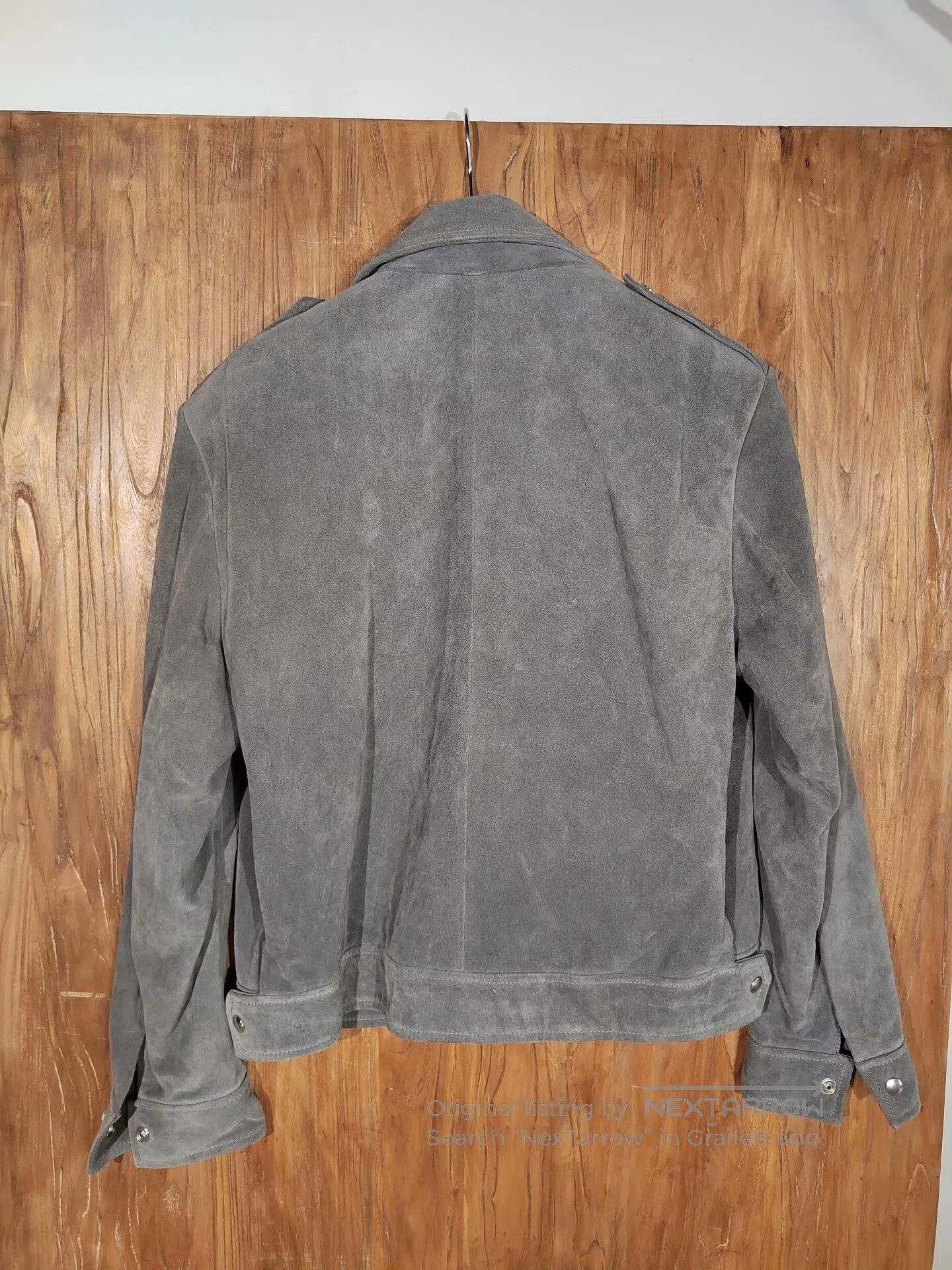 Iro IRO Izzac Gray Suede Jacket. Size US L / EU 52-54 / 3 - 4 Thumbnail