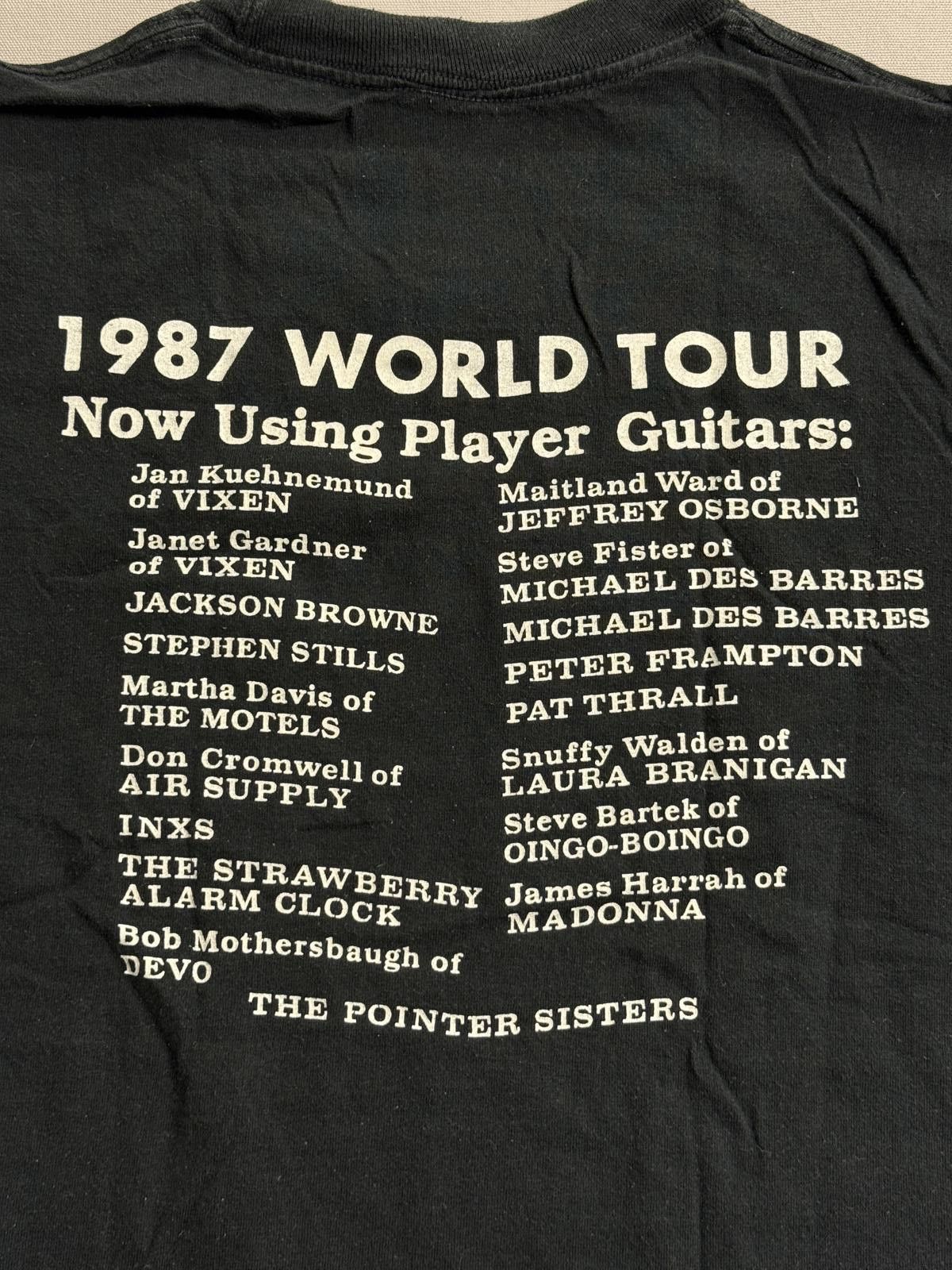 Anvil Vintage Player Guitars Promo T-shirt 1987 Musician List - M Size US M / EU 48-50 / 2 - 5 Thumbnail