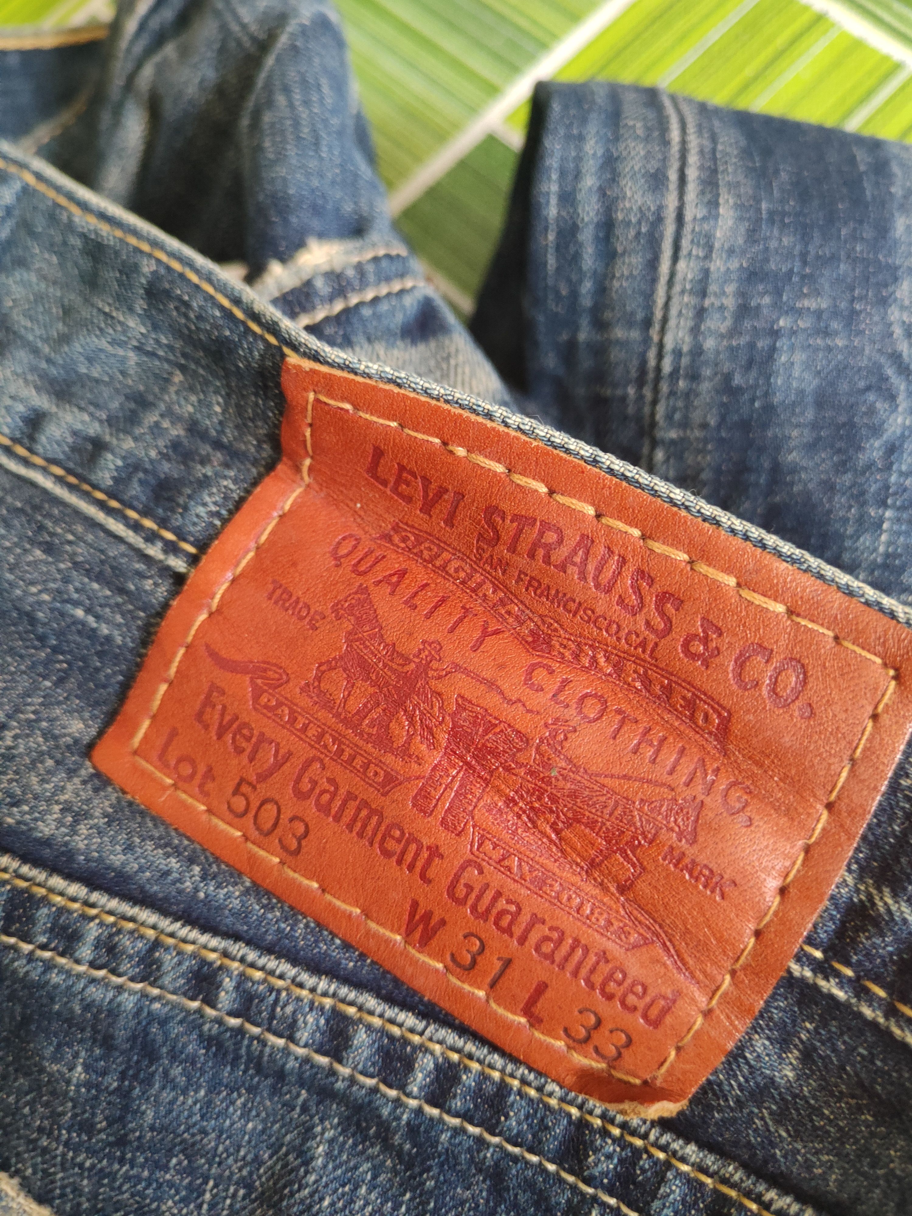 Levi's 503 Levi's Dark Blue Distressed Ripped Jeans #S2821 Size US 32 / EU 48 - 14 Thumbnail