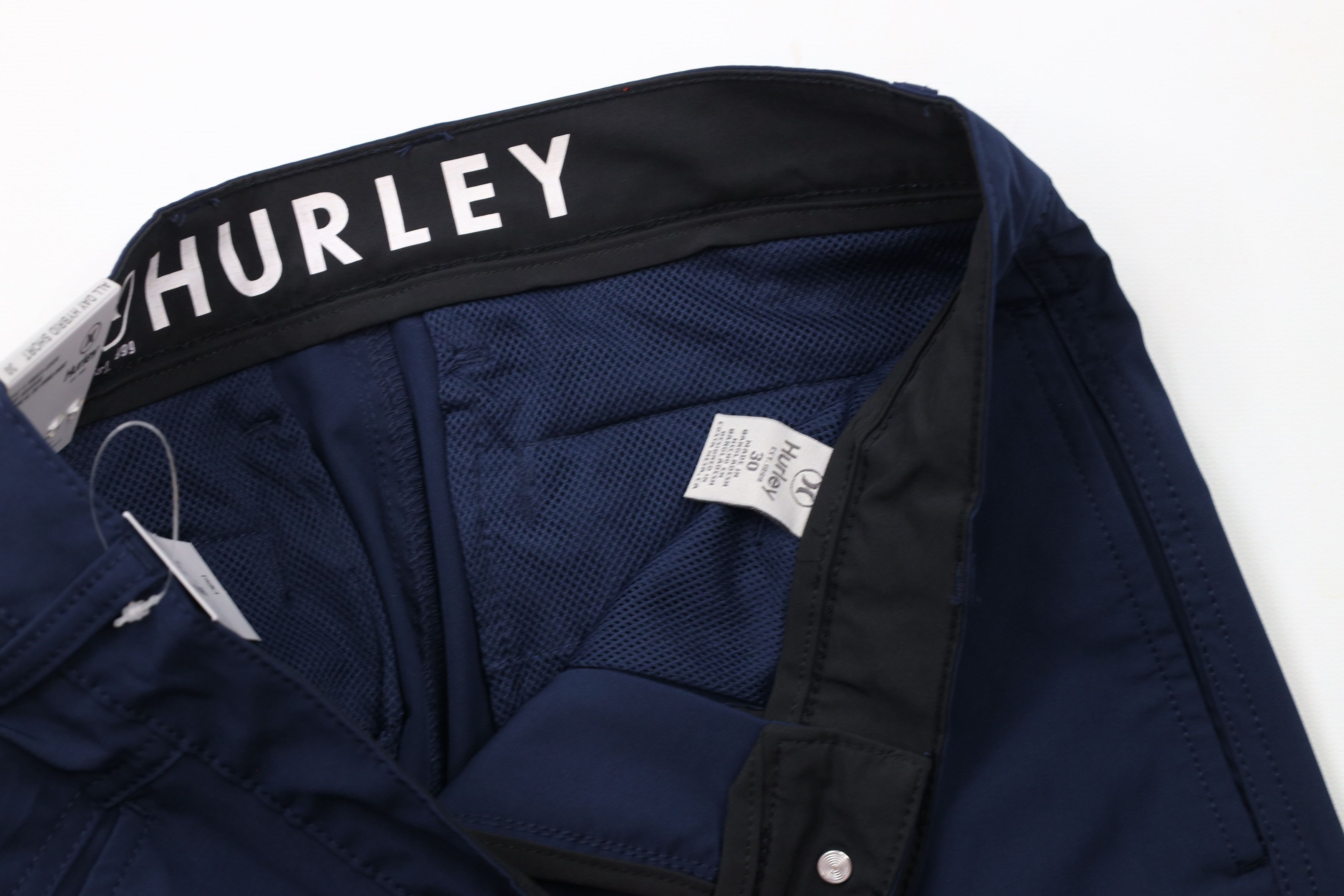 Hurley × Vintage New Hurley All Day Hybrid Shorts Stretch Blue Reflective Size US 30 / EU 46 - 6 Thumbnail