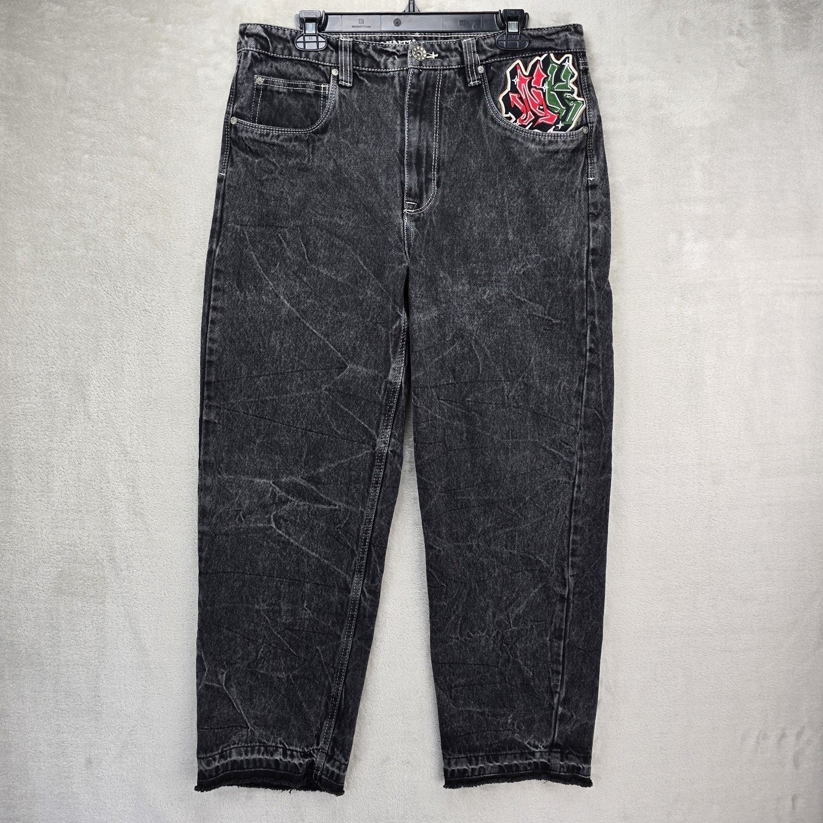 Ninth Hall Ninth Hall Ambush Jeans 33 (Fits 34x28 Y2K Baggy Snake Eagle Size US 33 - 2 Thumbnail