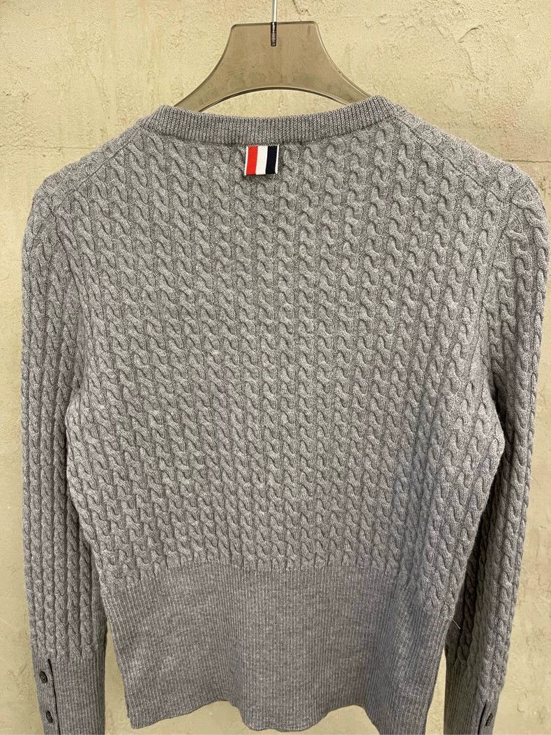 Thom Browne Thom browne Gray embroidered puppy show round-neck sweater Size S / US 4 / IT 40 - 5 Thumbnail