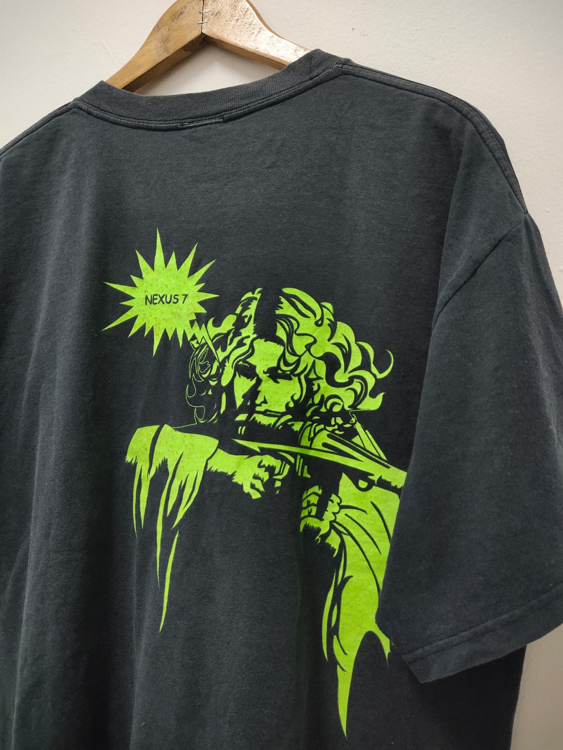 Japanese Brand Vintage 90s Nexus 7 glow in the dark print girl graphic tees Size US XL / EU 56 / 4 - 3 Thumbnail