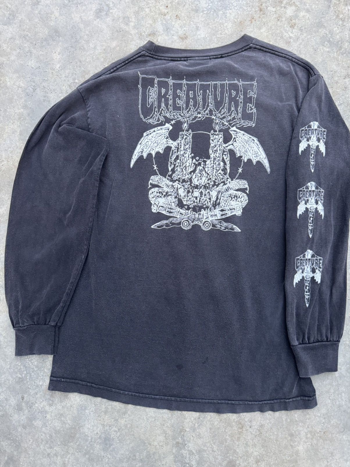 Creature Skateboards Creature Skateboard Long Sleeve Nhs Tag Vintage Tee Size US M / EU 48-50 / 2 - 1 Thumbnail