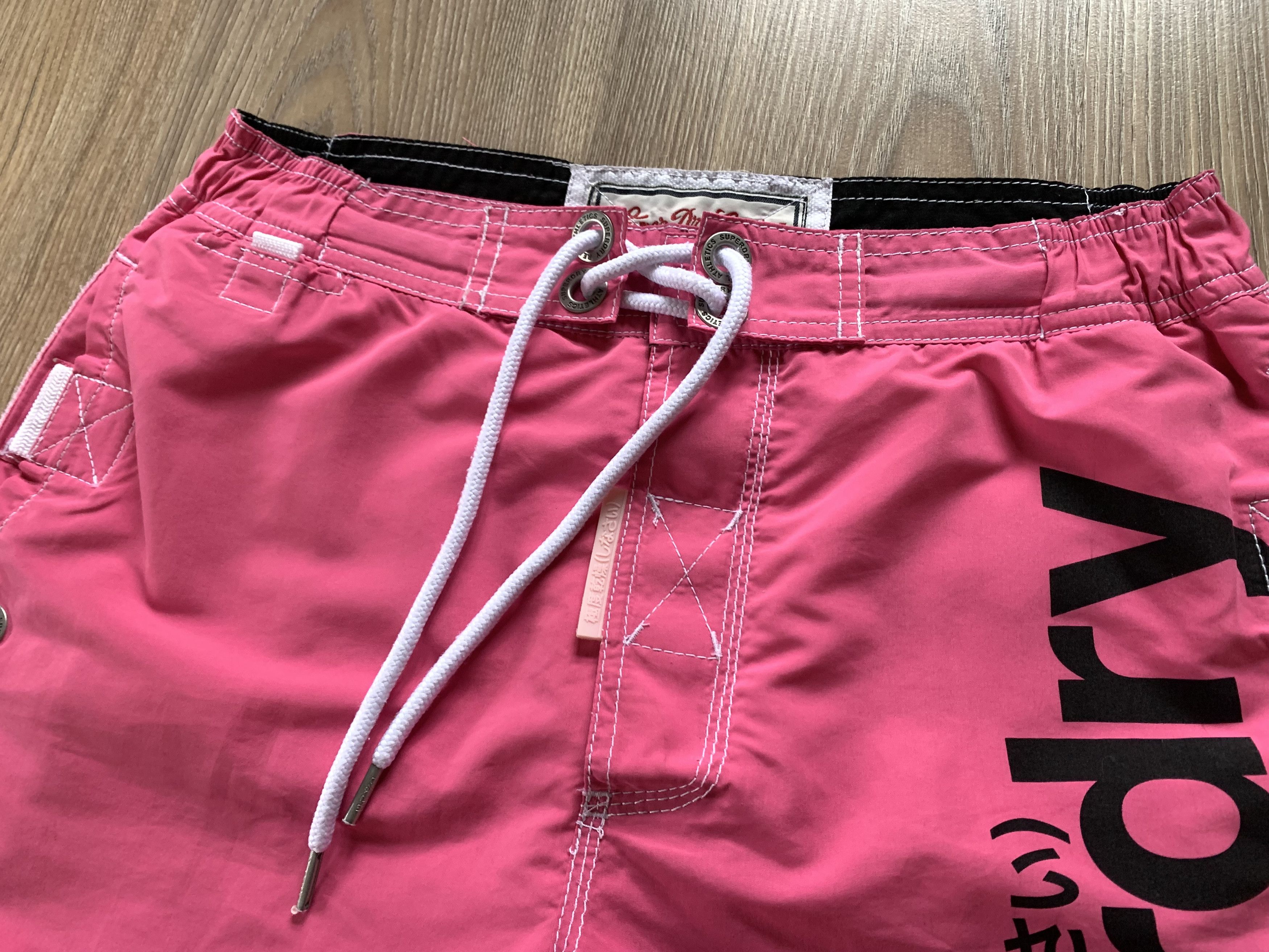 Superdry Superdry Pink Swim Printed Shorts Size US 32 / EU 48 - 4 Thumbnail