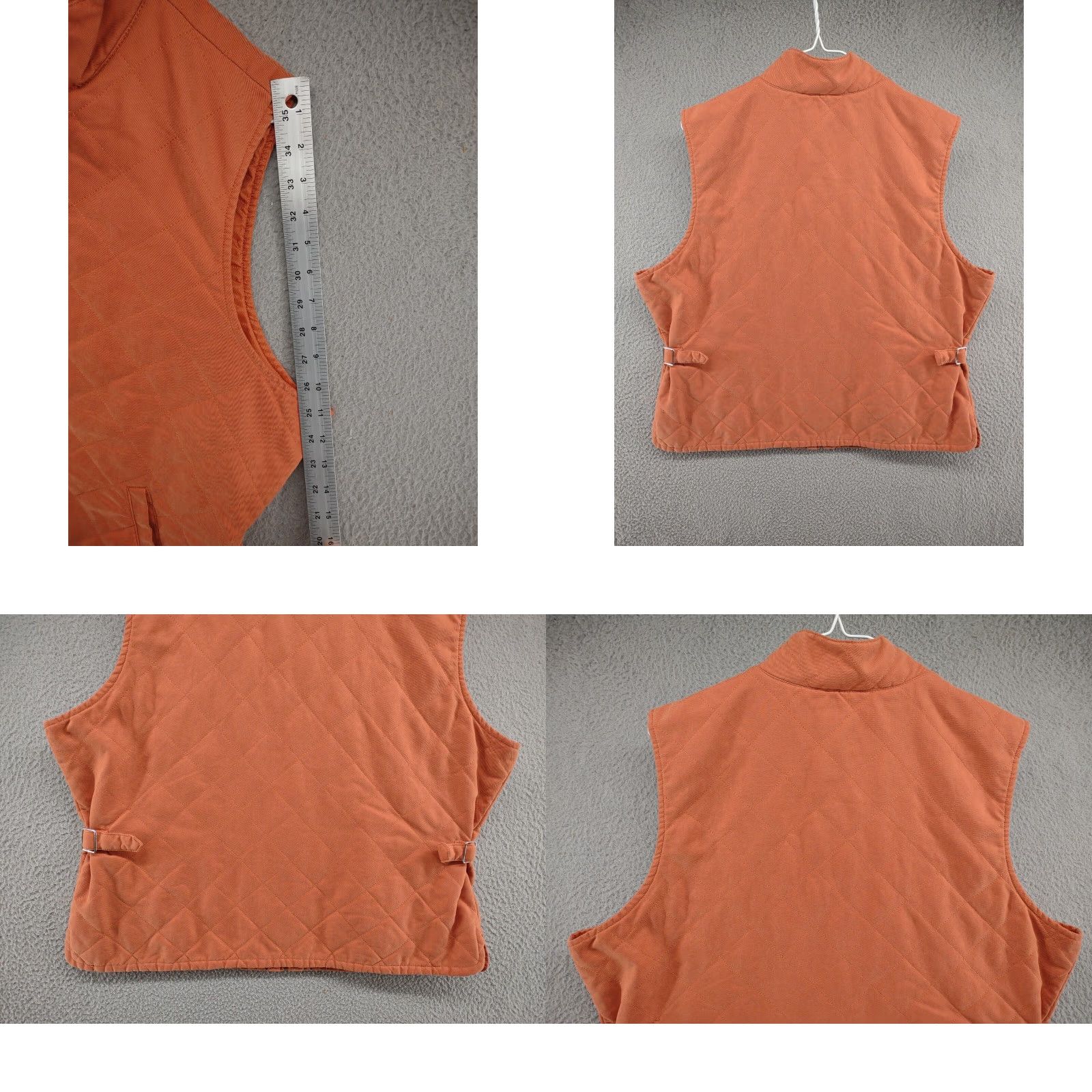 Orvis Orvis Diamond Quilted Zip Up Orange Vest Front Pockets Women's XL Outdoors SZ XL Size XL / US 12-14 / IT 48-50 - 8 Thumbnail