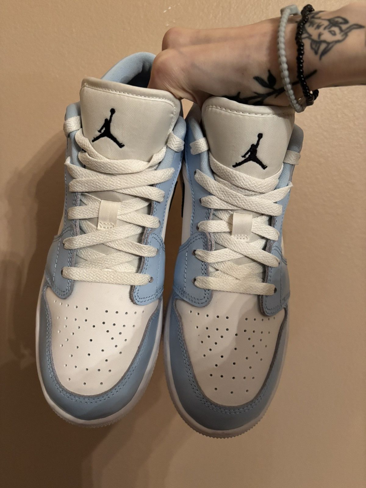 Jordan Brand × Nike × Vintage Air Jordan 1 Low GS ‘Ice Blue’ Size US 6.5 / EU 39-40 - 3 Thumbnail