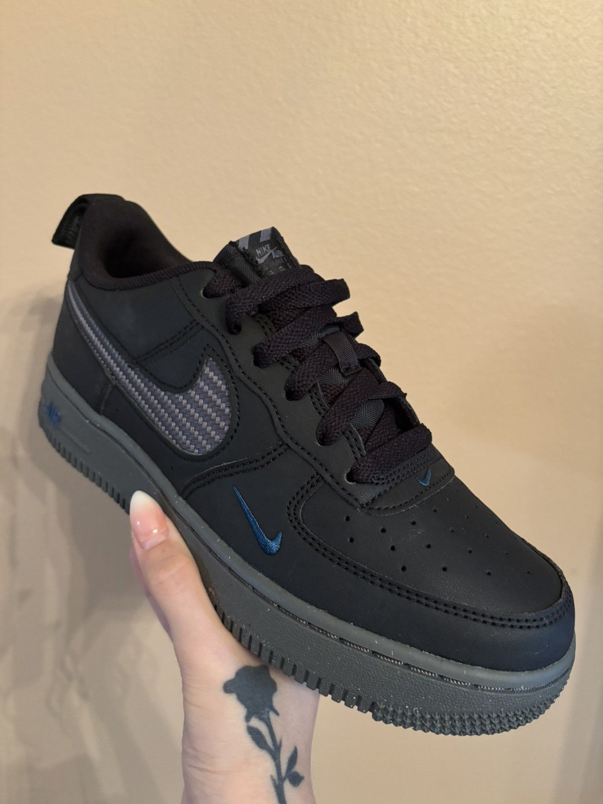 Nike Nike Air Force 1 JSP GS 'Black Iron Grey' Size US 5 / EU 37 - 2 Thumbnail