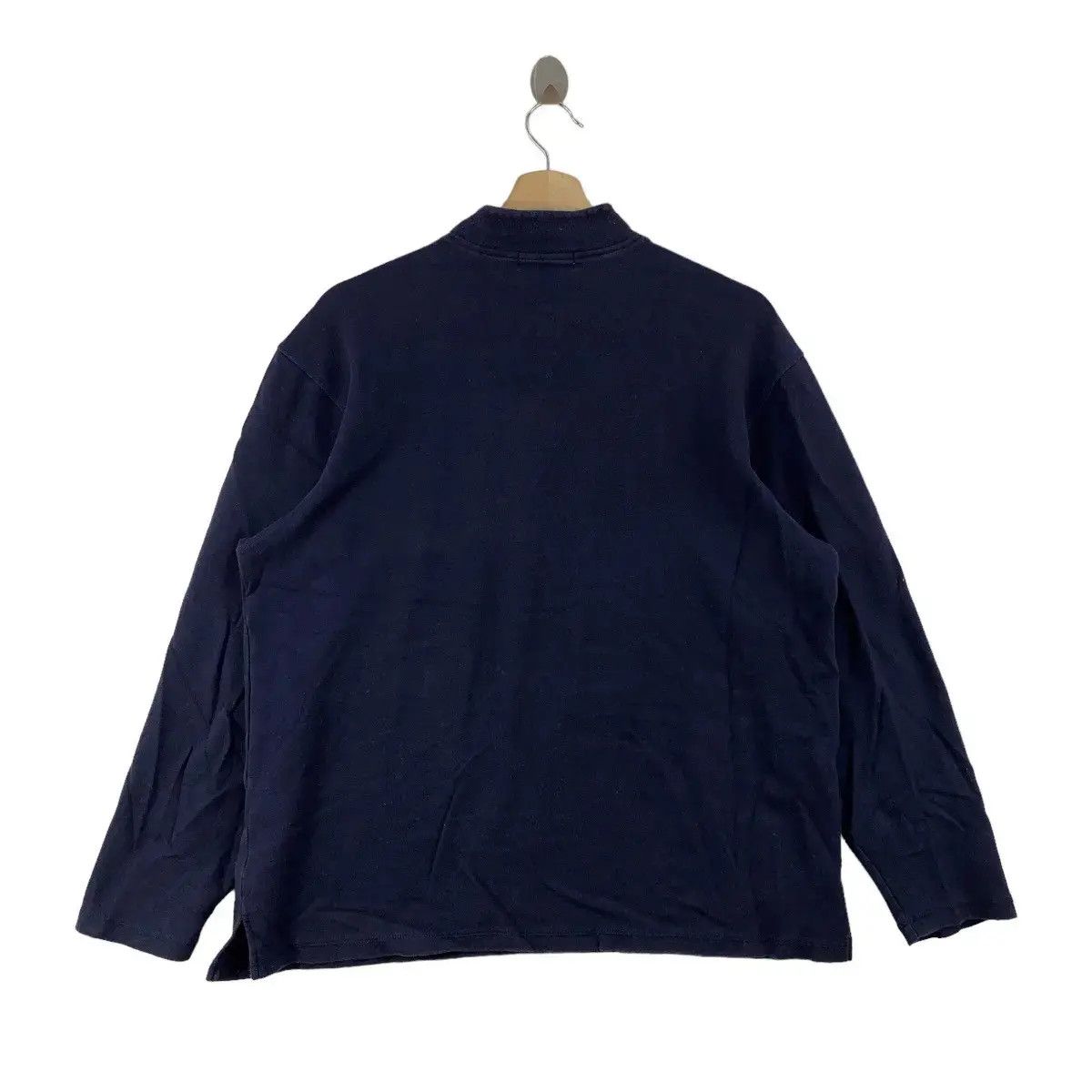 Vintage Vintage ELLE PARIS HOMME Half Zipper Plain Tee Shirt Size US L / EU 52-54 / 3 - 4 Thumbnail
