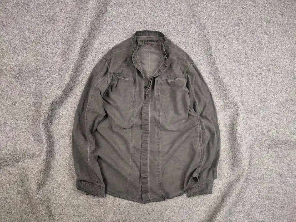 Vintage Trueprodigy Avant Garde Design Garment Dyed Sleeve Shirt Size US L / EU 52-54 / 3 - 1 Thumbnail