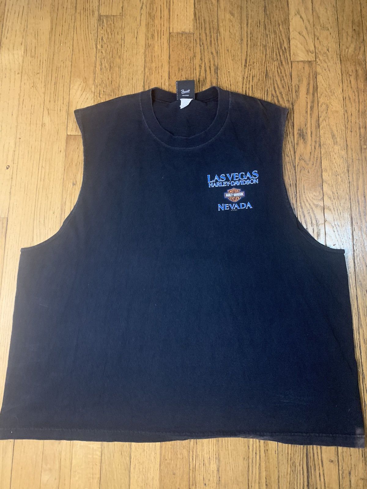 Harley Davidson × Vintage Cut off Harley Davidson t shirt Size US XXL / EU 58 / 5 - 3 Thumbnail