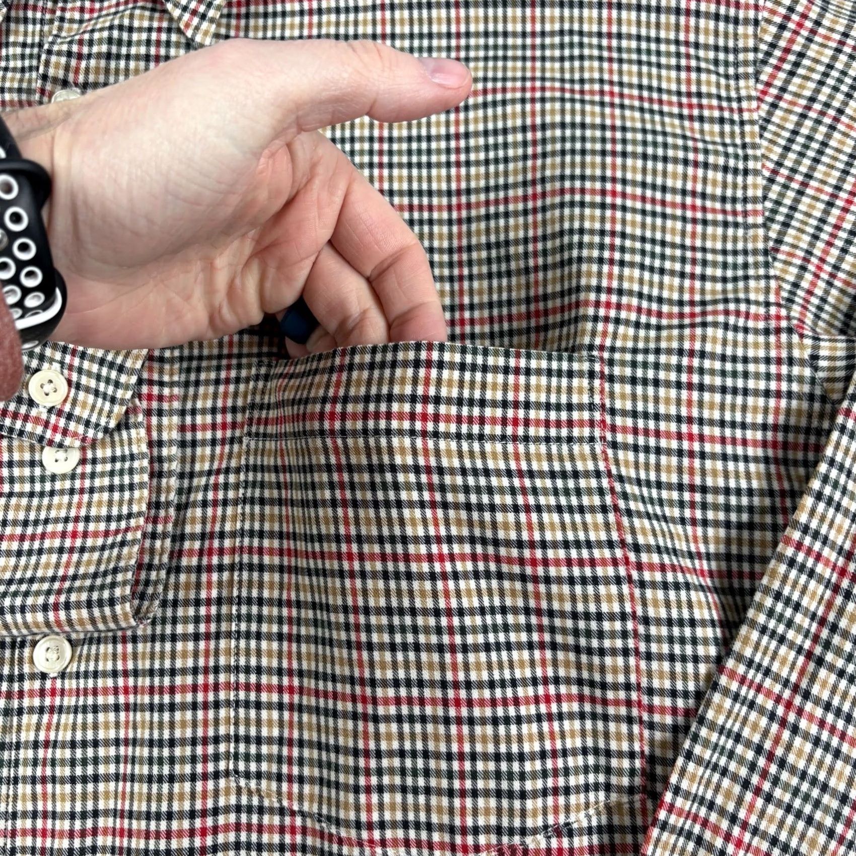 J.Crew VINTAGE J.CREW Oarsman Shirt Mens LT Large Tall Plaid Button Up Long Sleeve 90s Mens Size US L / EU 52-54 / 3 - 3 Thumbnail