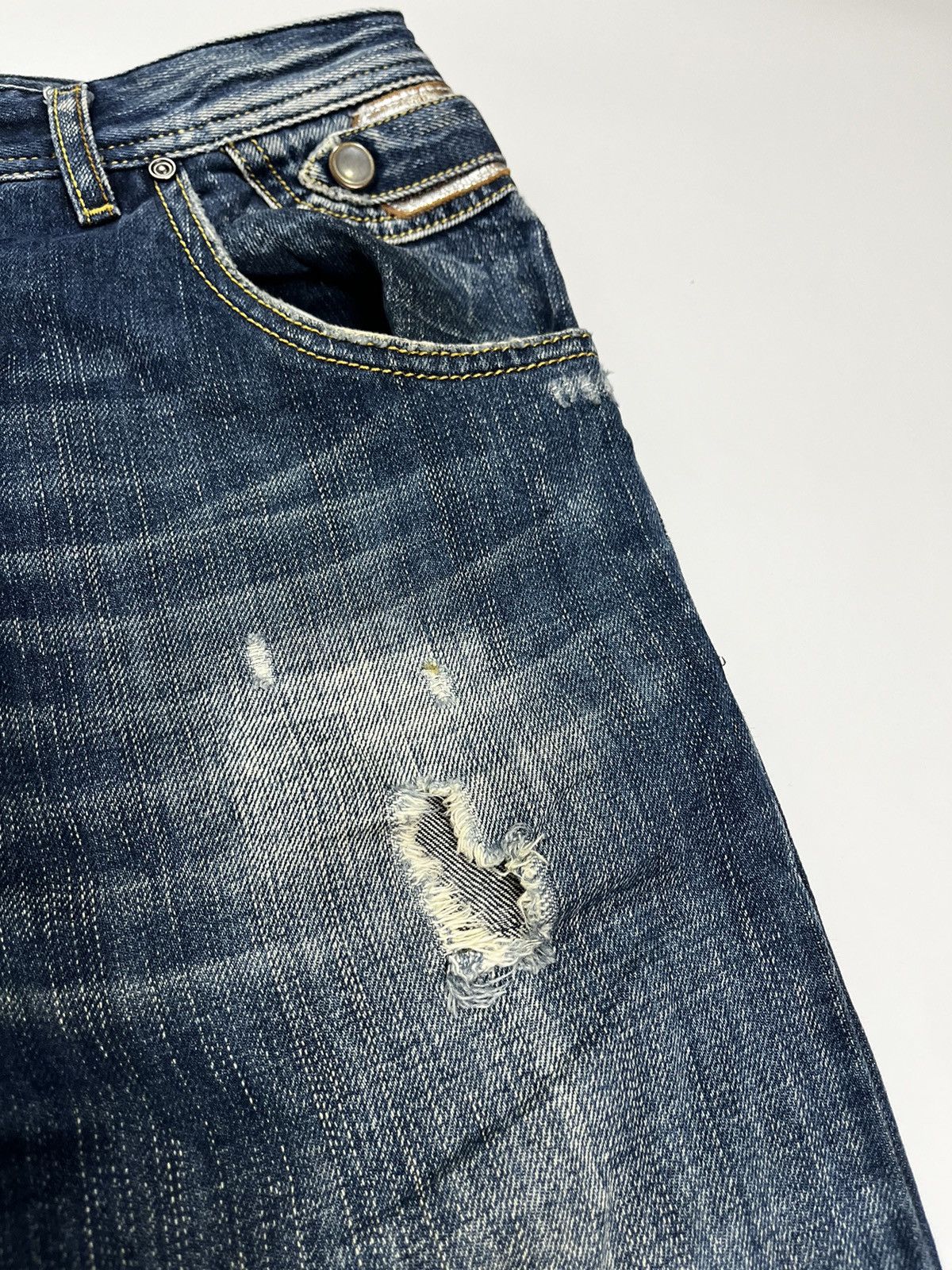 Diesel × Japanese Brand diesel extreme wellness distressed jeans pant wash Size US 30 / EU 46 - 7 Thumbnail