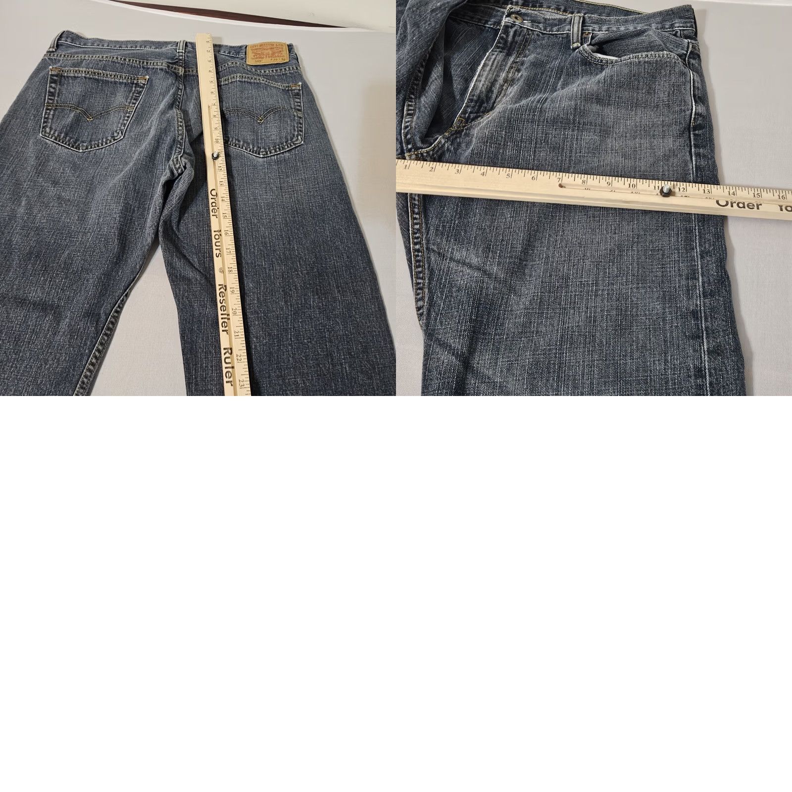 Levi's Levi's 569 Jeans Loose Straight Fit Denim Black Size 36x30 Mens Size US 36 / EU 52 - 8 Thumbnail