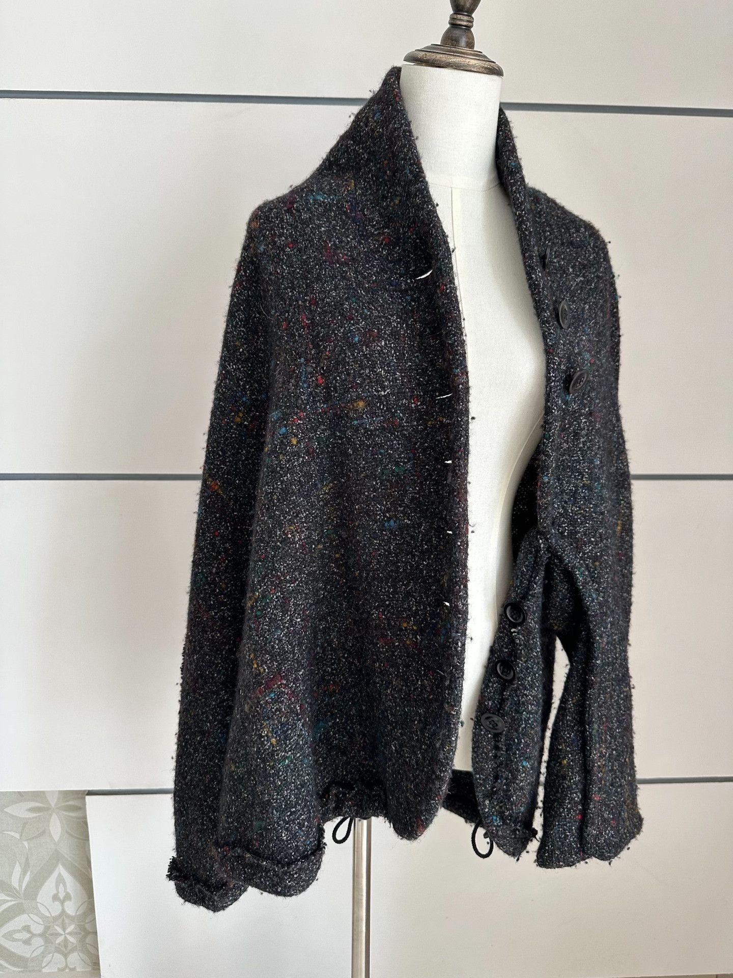Yohji Yamamoto YOHJI YAMAMOTO Deformed wool cardigan| Size M / US 6-8 / IT 42-44 - 3 Thumbnail