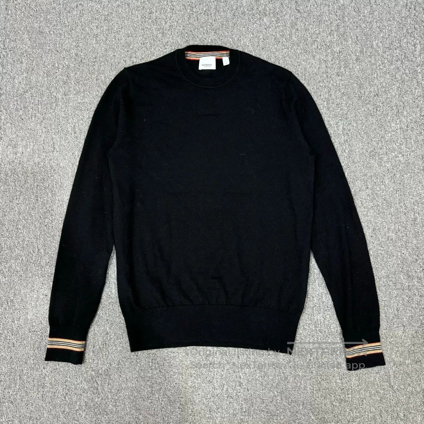 Burberry Burberry Black Striped Wool Knit Sweater. Size US M / EU 48-50 / 2 - 1 Thumbnail