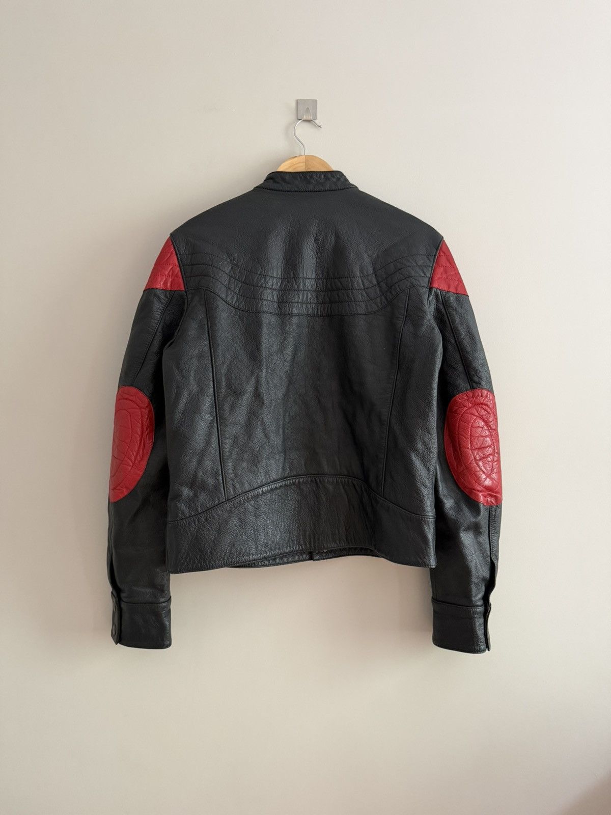 Vintage Vintage Project Leather Racing Jacket Black Red Size US L / EU 52-54 / 3 - 7 Thumbnail