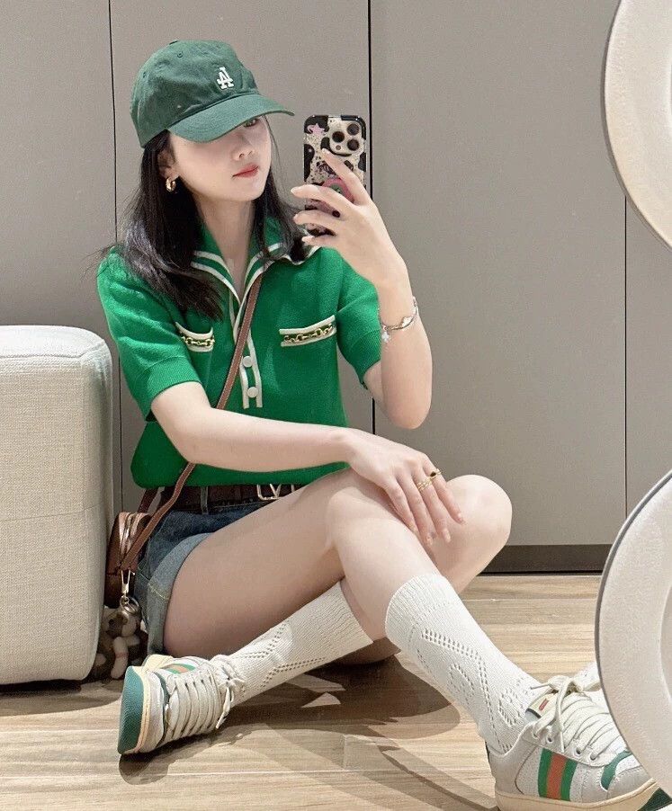 Gucci Gucci Green pocket chain wool single-breasted short-sleeve Size L / US 10 / IT 46 - 7 Thumbnail