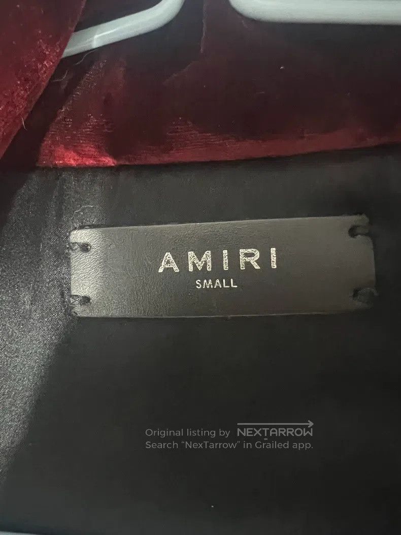 Amiri Amiri Red velvet high-neck zipper jacket Size US S / EU 44-46 / 1 - 3 Thumbnail