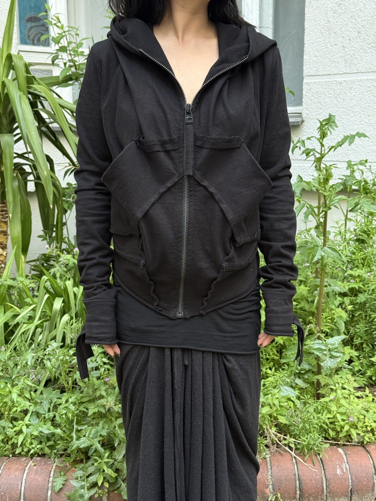 Barbara I Gongini Barbara gongini deconstructed hooded back zip hoodie Size XS / US 0-2 / IT 36-38 - 3 Thumbnail