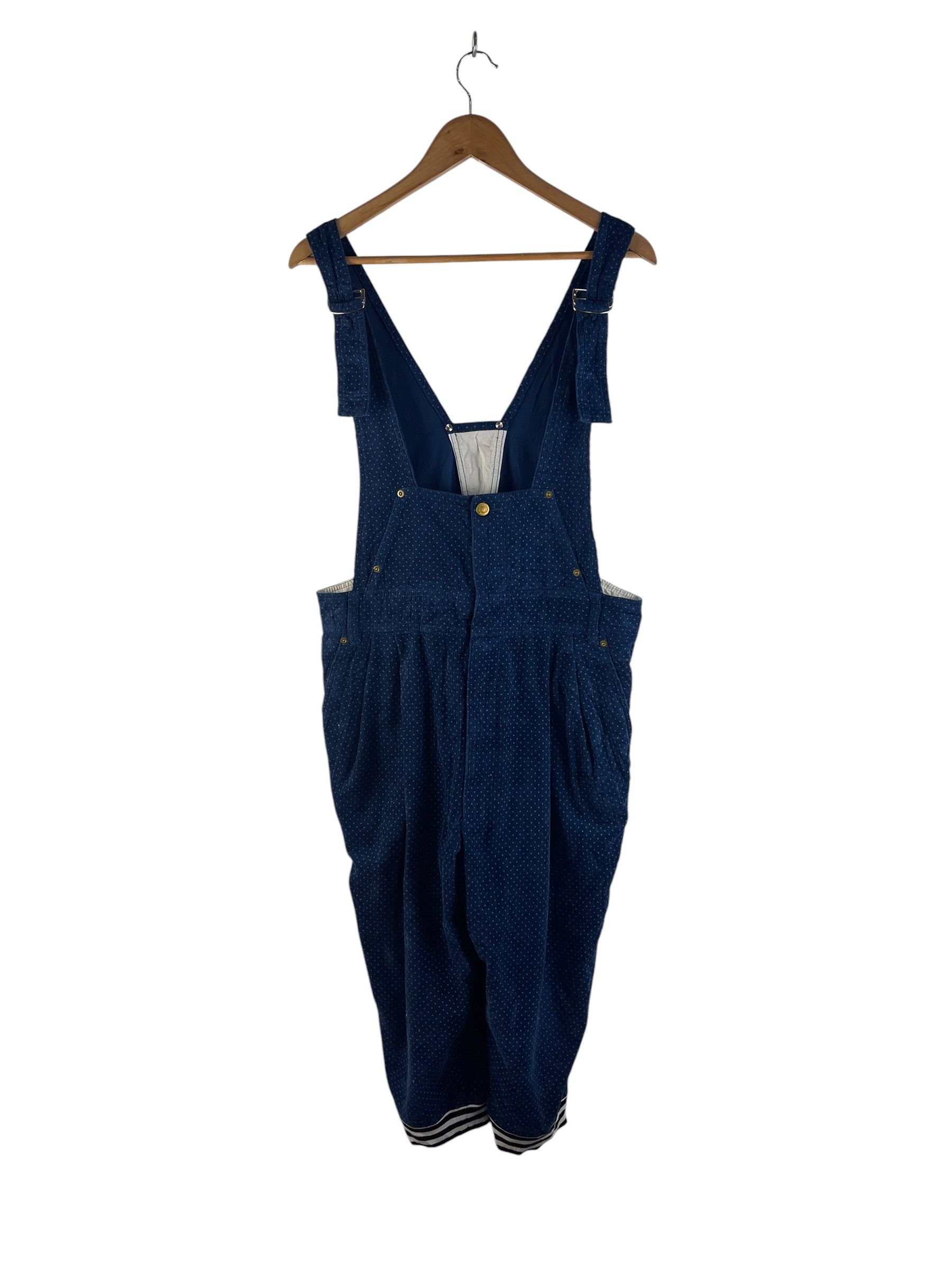 mercibeaucoup Mercibeaucoup Polka Dot Corduroy Suspender Overalls Sarouel Size US 34 / EU 50 - 2 Thumbnail