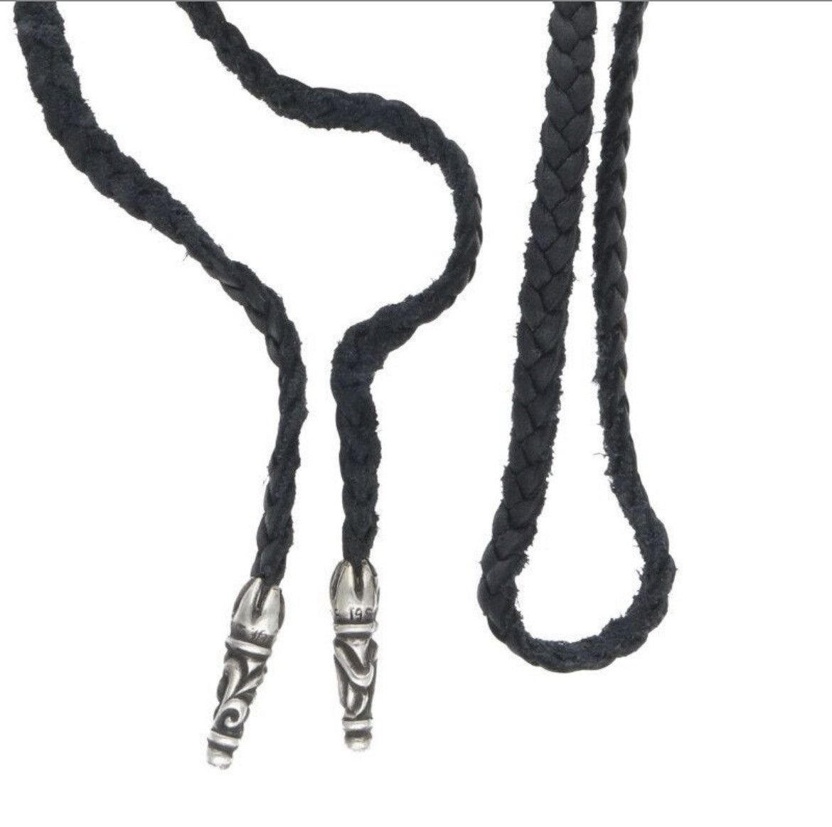 Chrome Hearts Chrome Hearts Scroll Leather Braid Size ONE SIZE - 1 Thumbnail