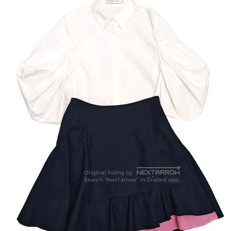Dior Dior Black Wool Flared Skirt for Women . Size 23" - 5 Thumbnail