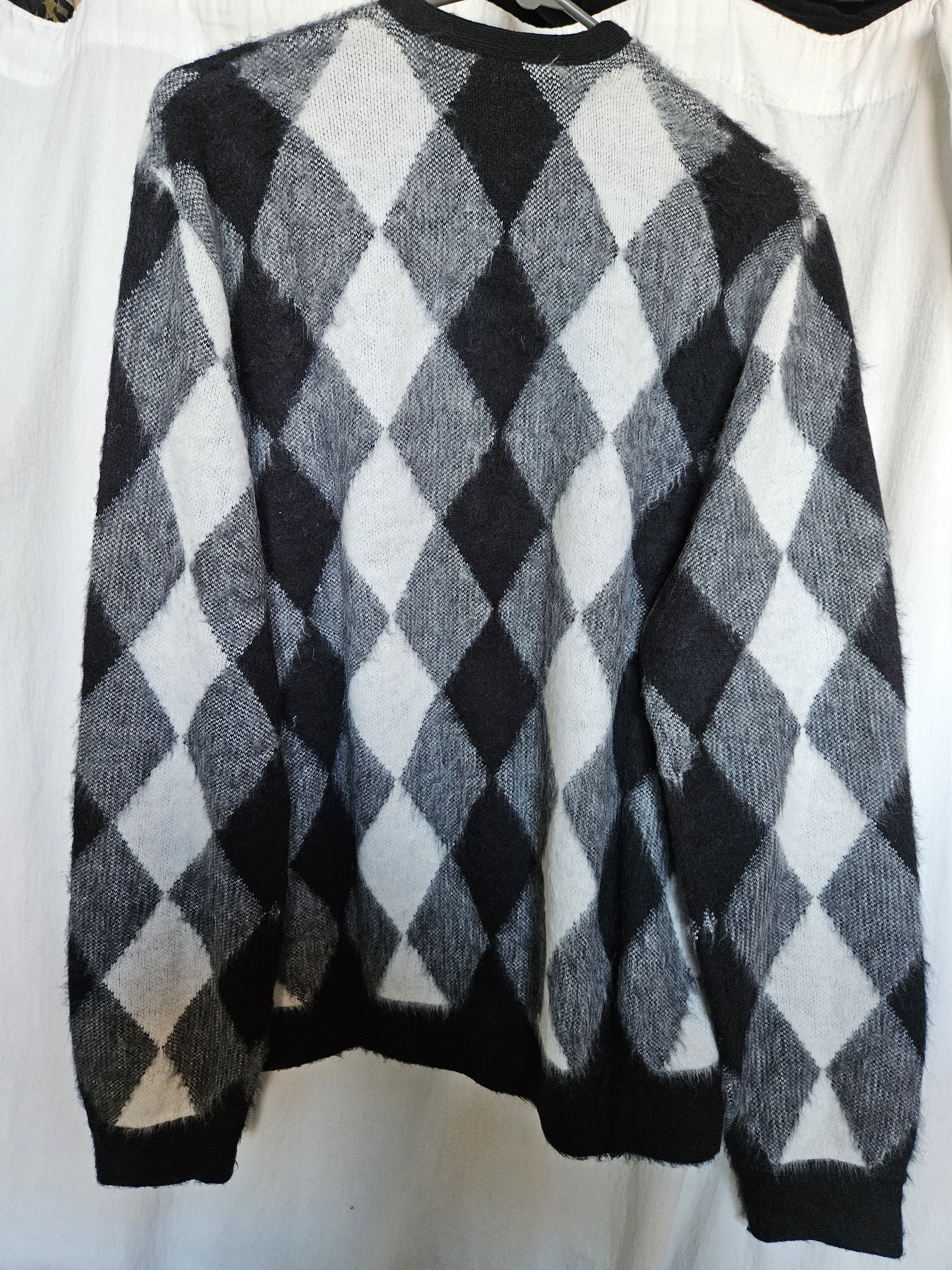 Supreme Supreme *SAMPLE* Cardigan Brushed Argyle White Medium SS18 Size US M / EU 48-50 / 2 - 3 Thumbnail
