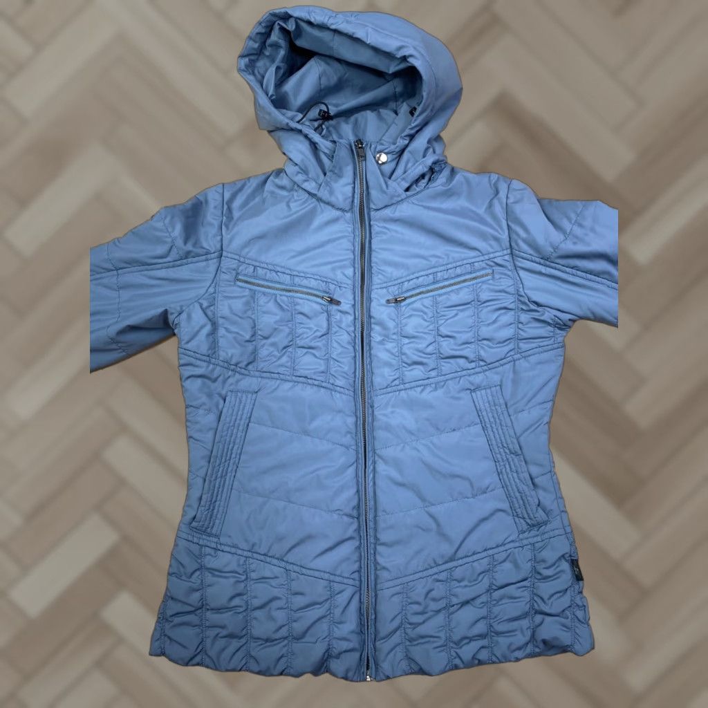 Prana prAna Powder Parka Jacket Womens S Blue Zip Hooded Puffer Outdoor 10001 Size S / US 4 / IT 40 - 1 Thumbnail