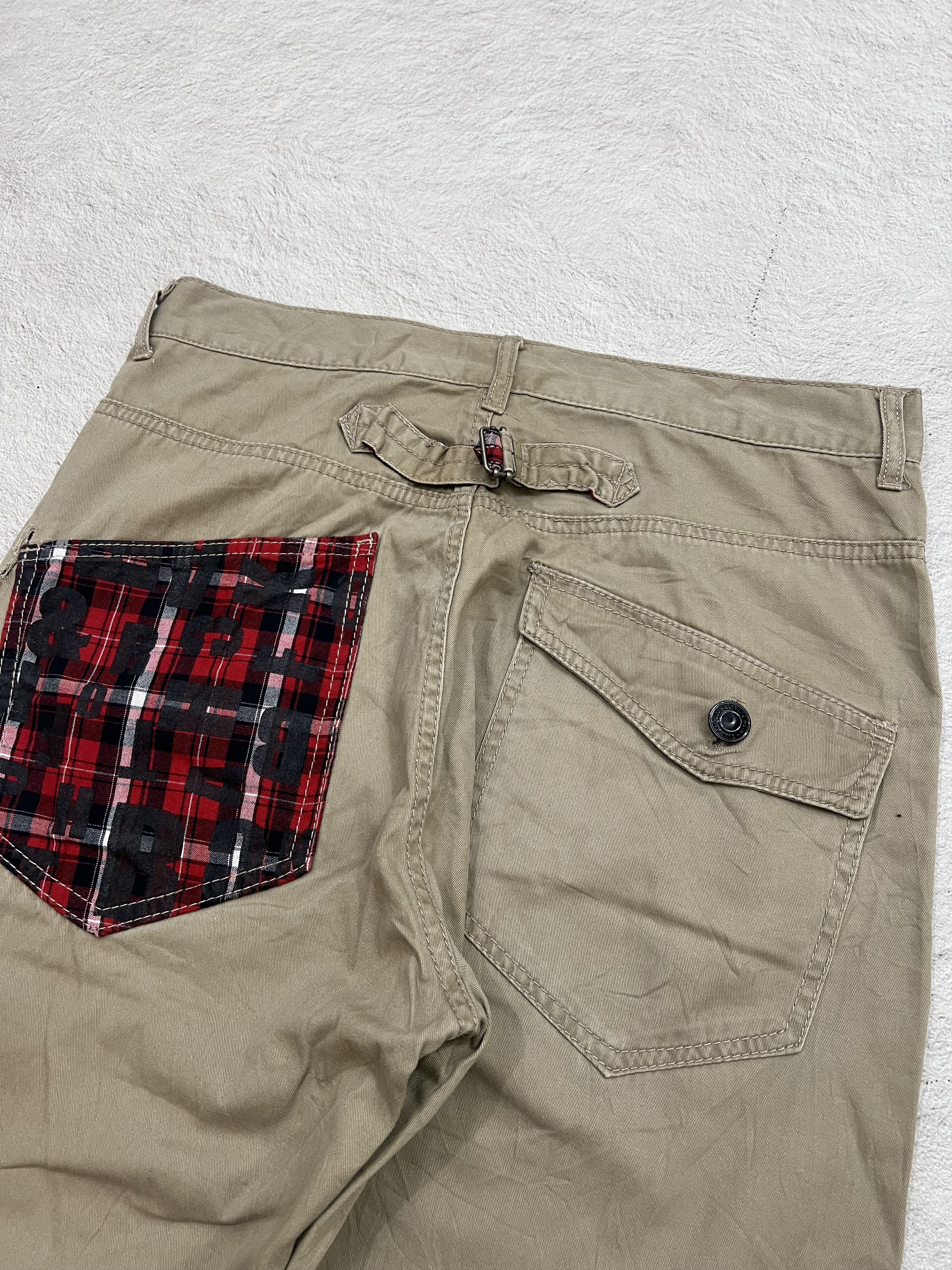 Japanese Brand 2000s Hysteric Cdg Buckle Poem Plaid Baggy Y2k Lgb Ifsix Size US 33 - 4 Thumbnail