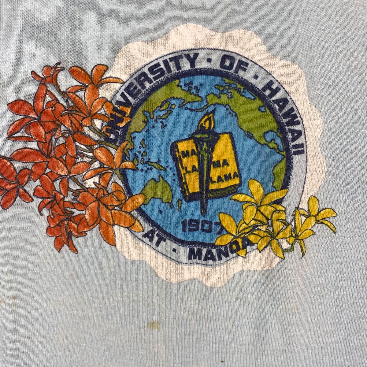 Vintage Vintage 70s 80s UNIVERSITY OF HAWAII At Manoa Graphic Tee Size XL / US 12-14 / IT 48-50 - 2 Thumbnail