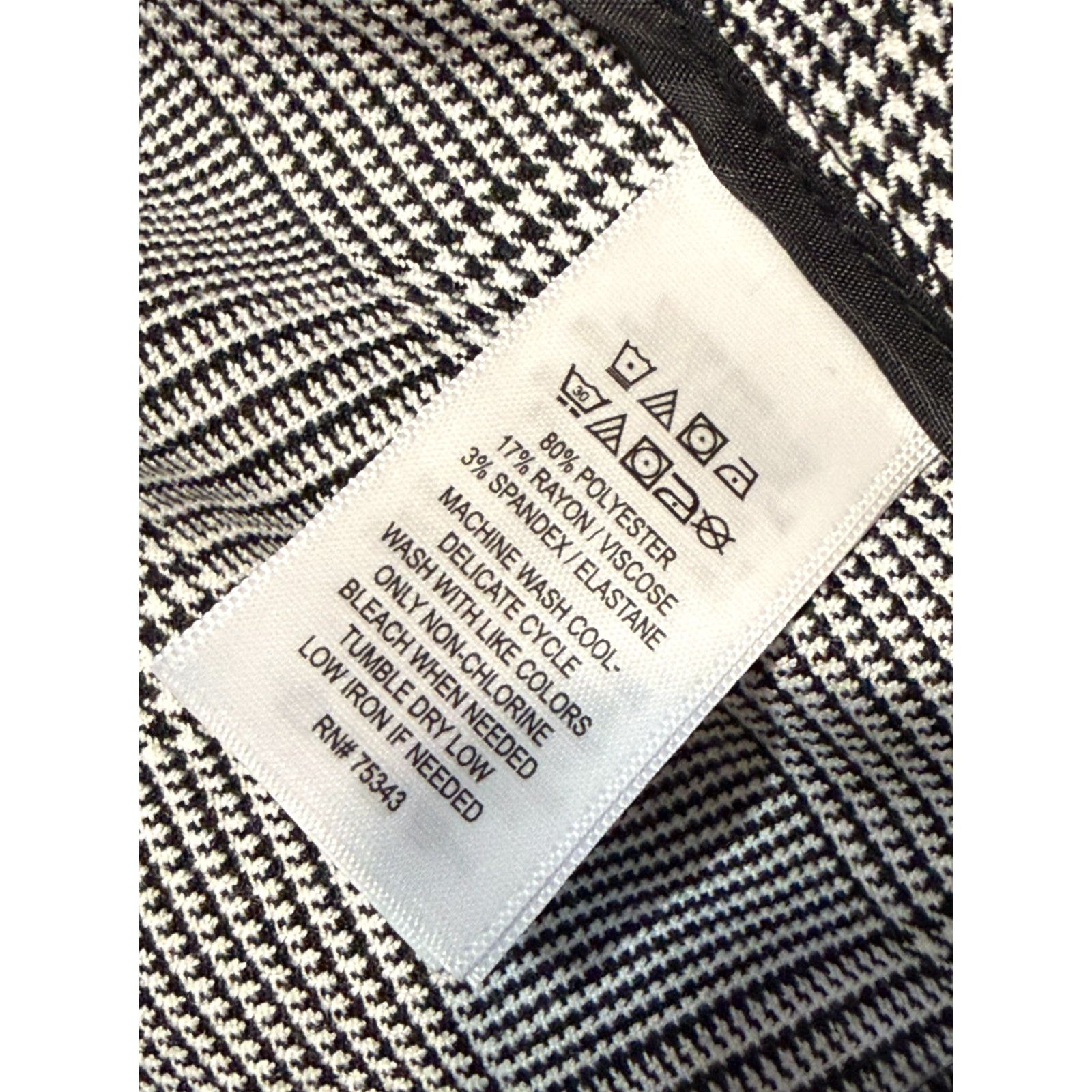 Rachel Zoe Rachel Zoe Blazer Women's XS Gray Long Sleeve Houndstooth Pockets Modern Tuxedo Size XS / US 0-2 / IT 36-38 - 7 Thumbnail