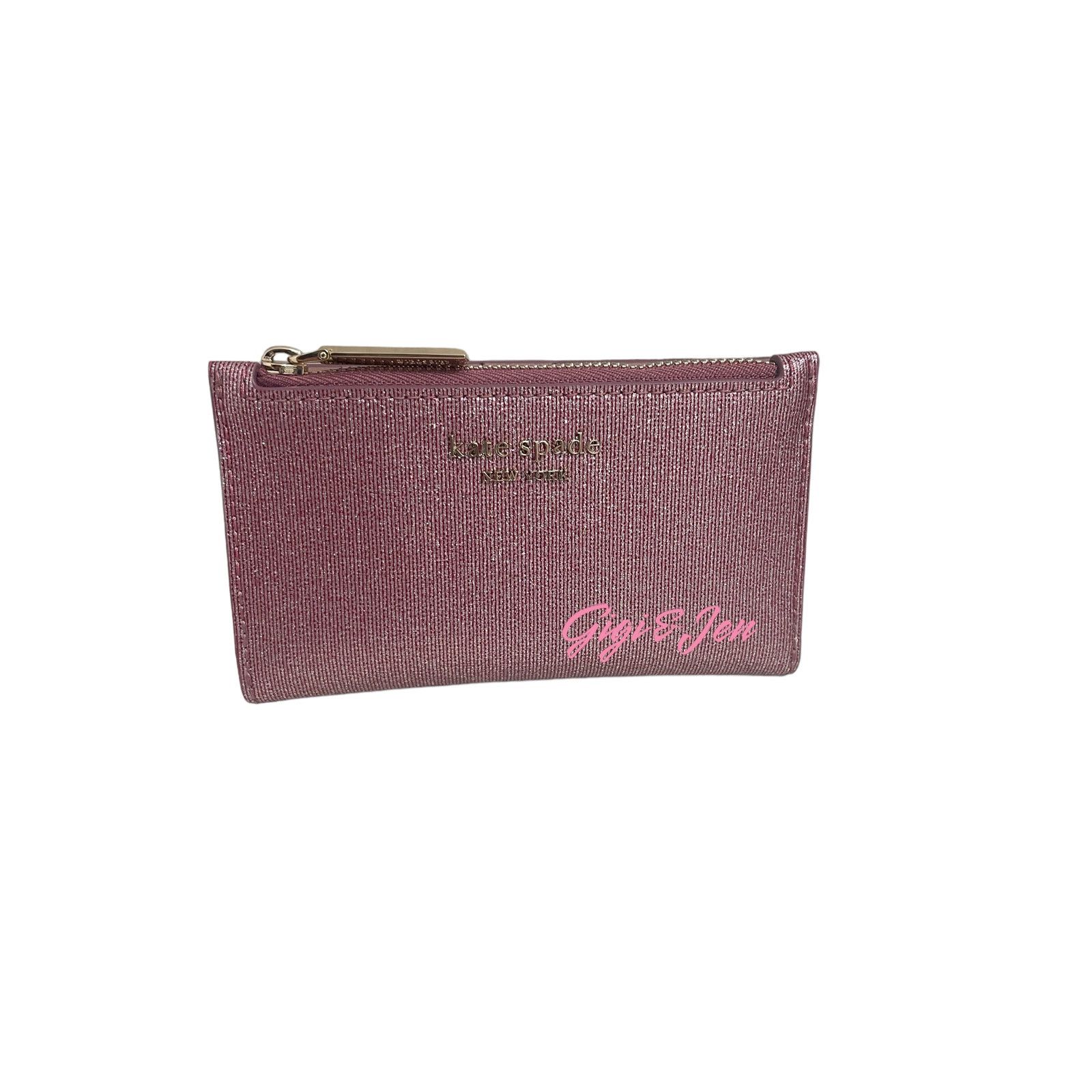 Kate Spade kate spade Leather Card Case Small Slim Wallet Pink Size ONE SIZE - 1 Thumbnail