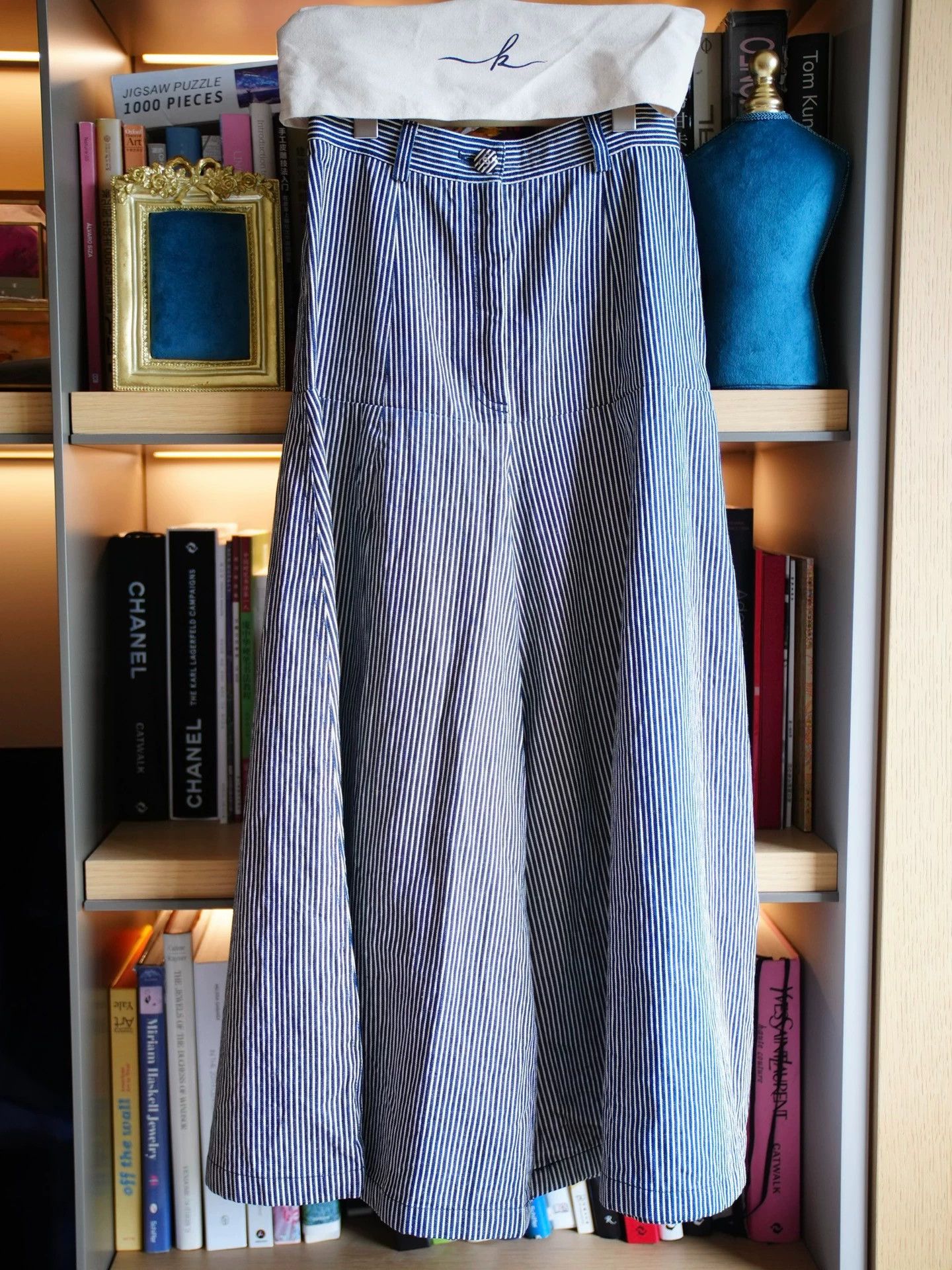 Chanel Chanel Women's Cotton Striped Pants Fr36 Vintage Size 26" / US 2 / IT 38 - 2 Thumbnail