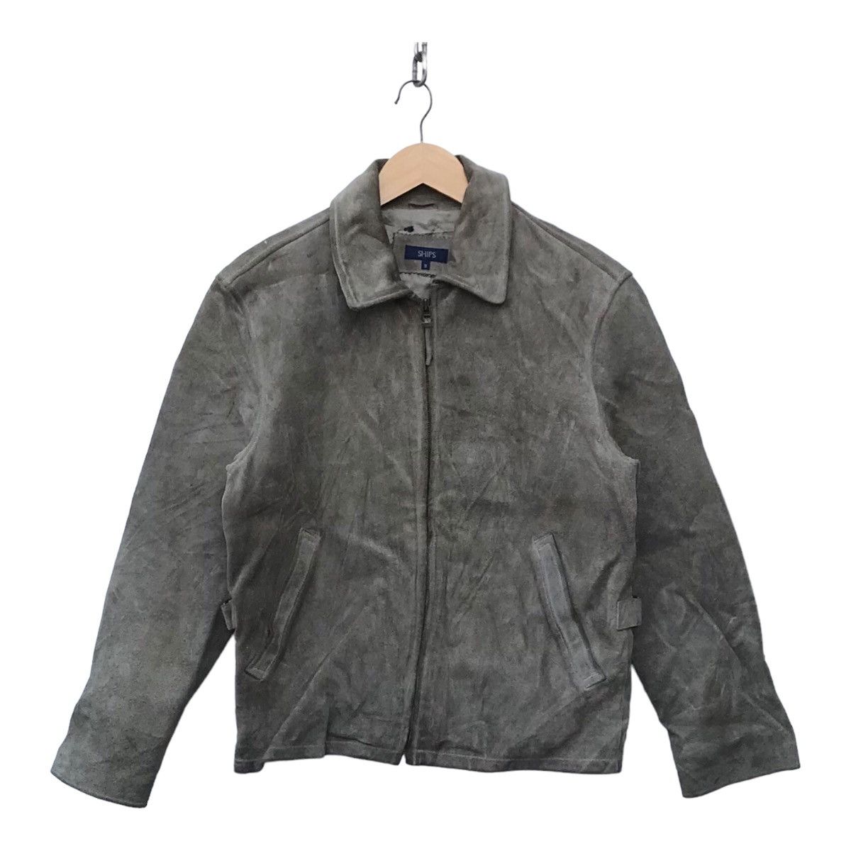 SHIPS Vintage Ships Japan Cowhide Suede Leather Jacket Size US S / EU 44-46 / 1 - 1 Thumbnail