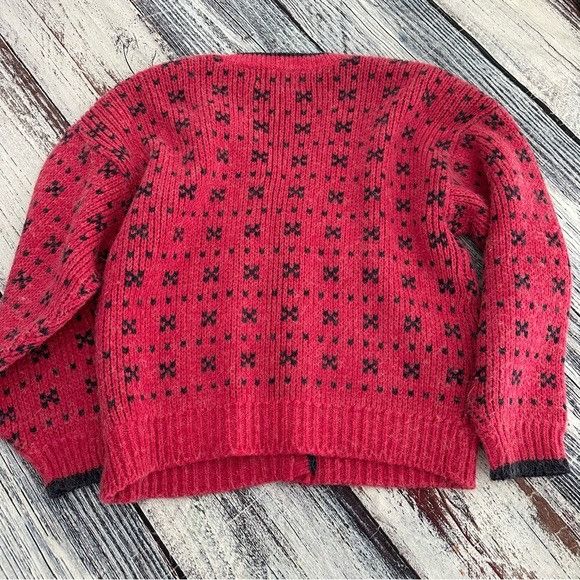 Vintage Vintage 80’s Paris Sports Club Chunky Knit Pink Oversized Ca Size M / US 6-8 / IT 42-44 - 3 Thumbnail