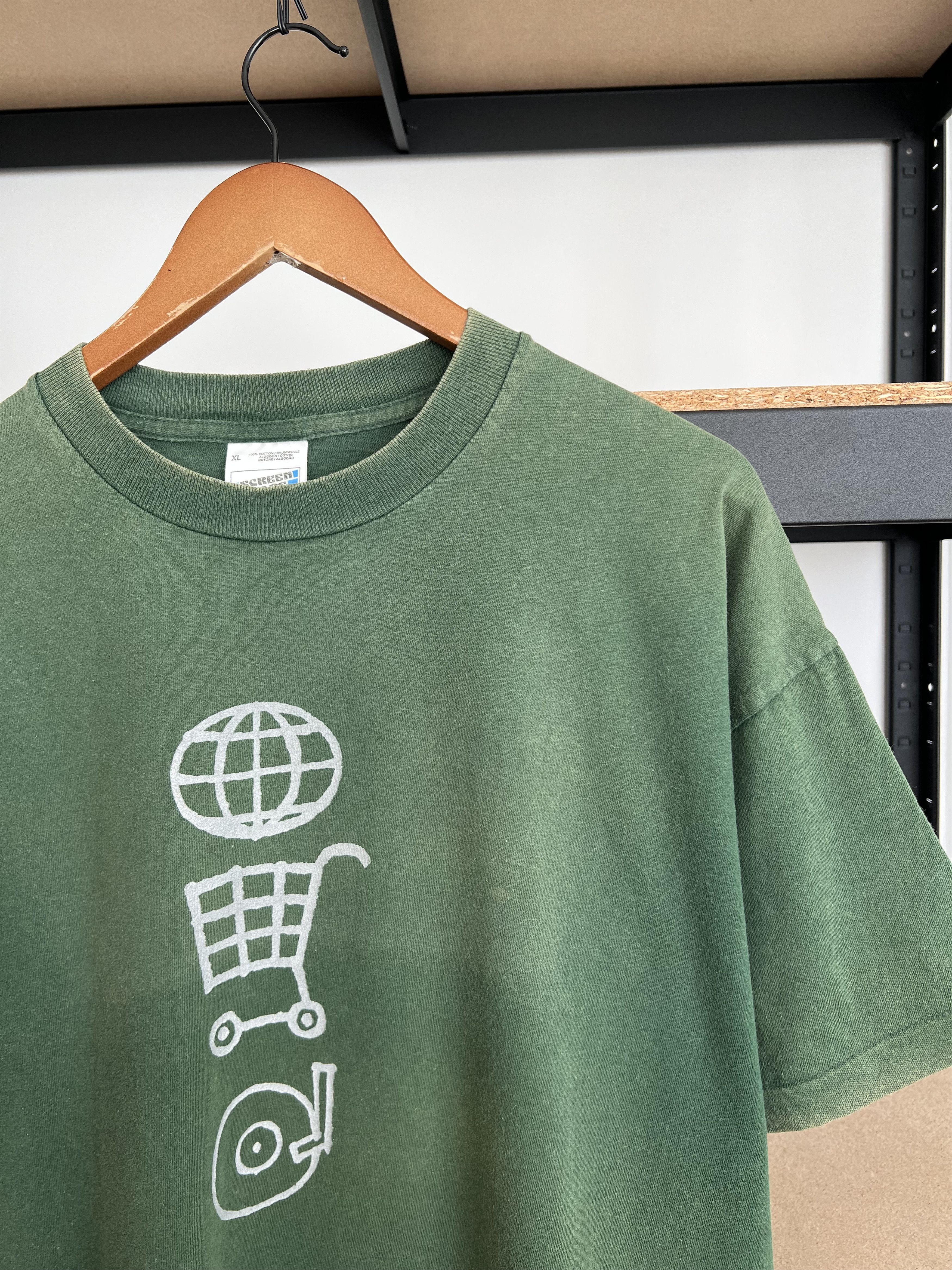 Band Tees Vintage 1997 U2 Popmart Tour Rock Band Faded Green T-shirt Size US XL / EU 56 / 4 - 17 Thumbnail