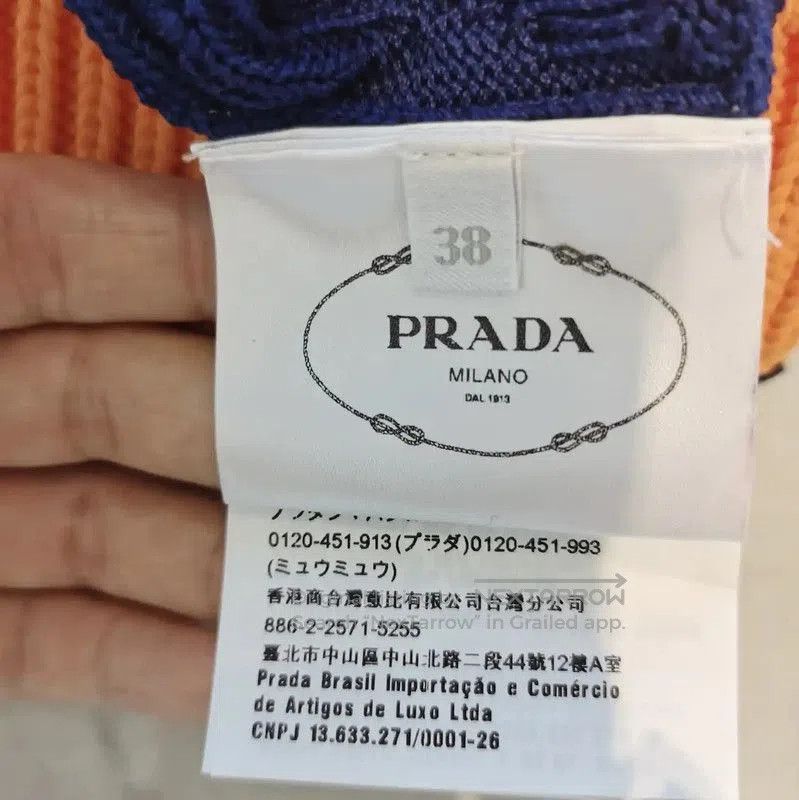 Prada Prada Summer Blue Cotton Logo T-Shirt. Size S / US 4 / IT 40 - 4 Thumbnail