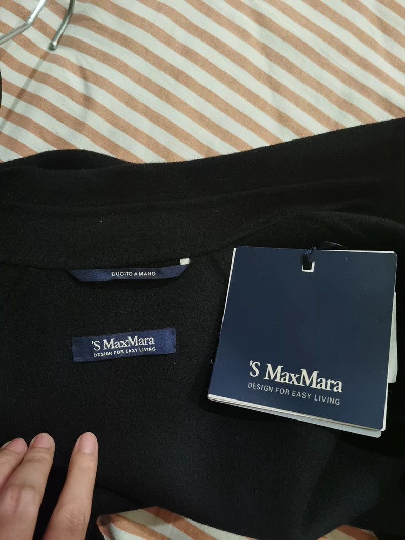 Max Mara Max Mara Mid-length double wool woolen overcoat coat black Size M / US 6-8 / IT 42-44 - 5 Thumbnail
