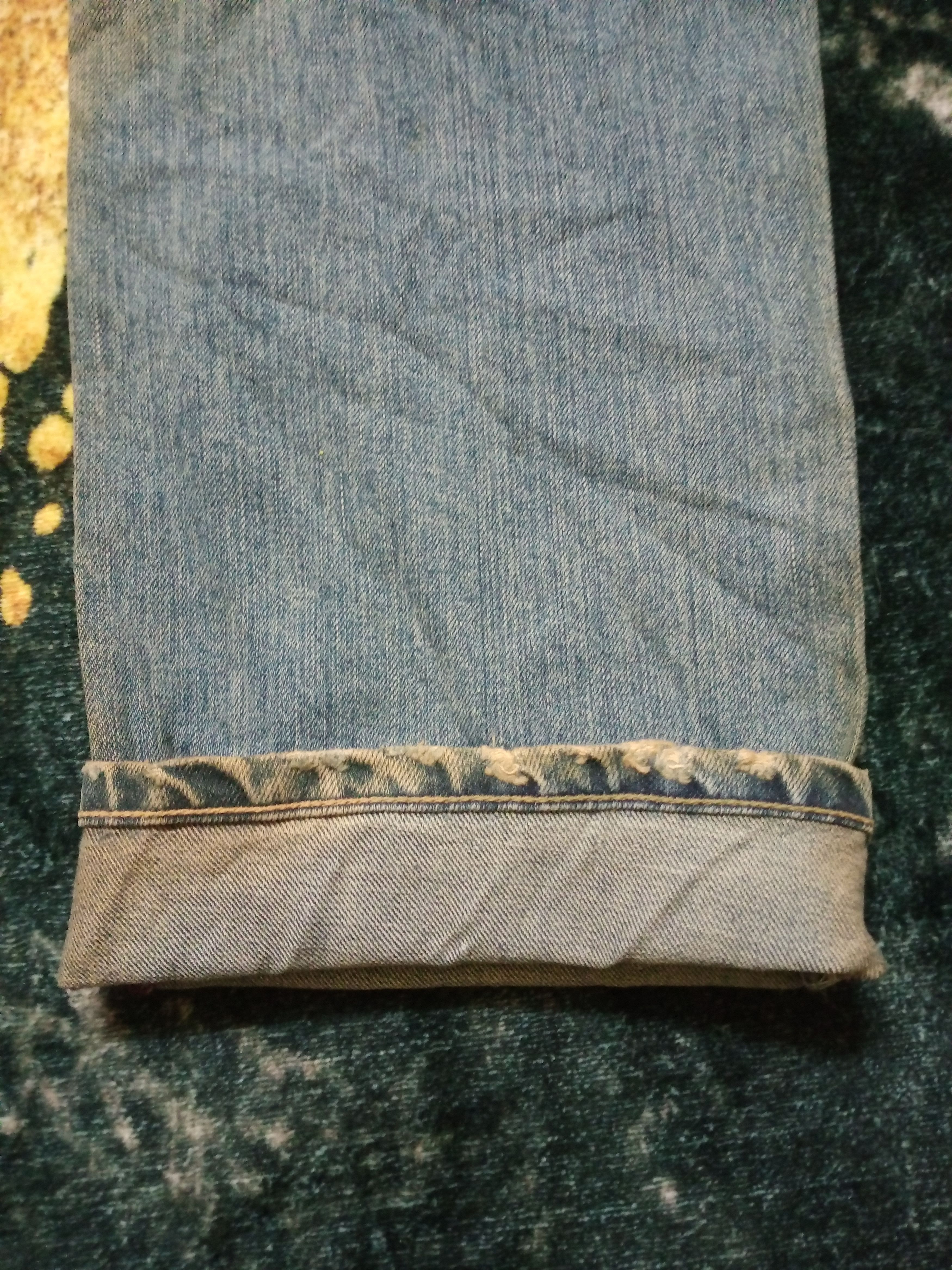 If Six Was Nine × Japanese Brand Vintage Blue Way Japan Distressed Denim Pants Size US 29 - 24 Thumbnail