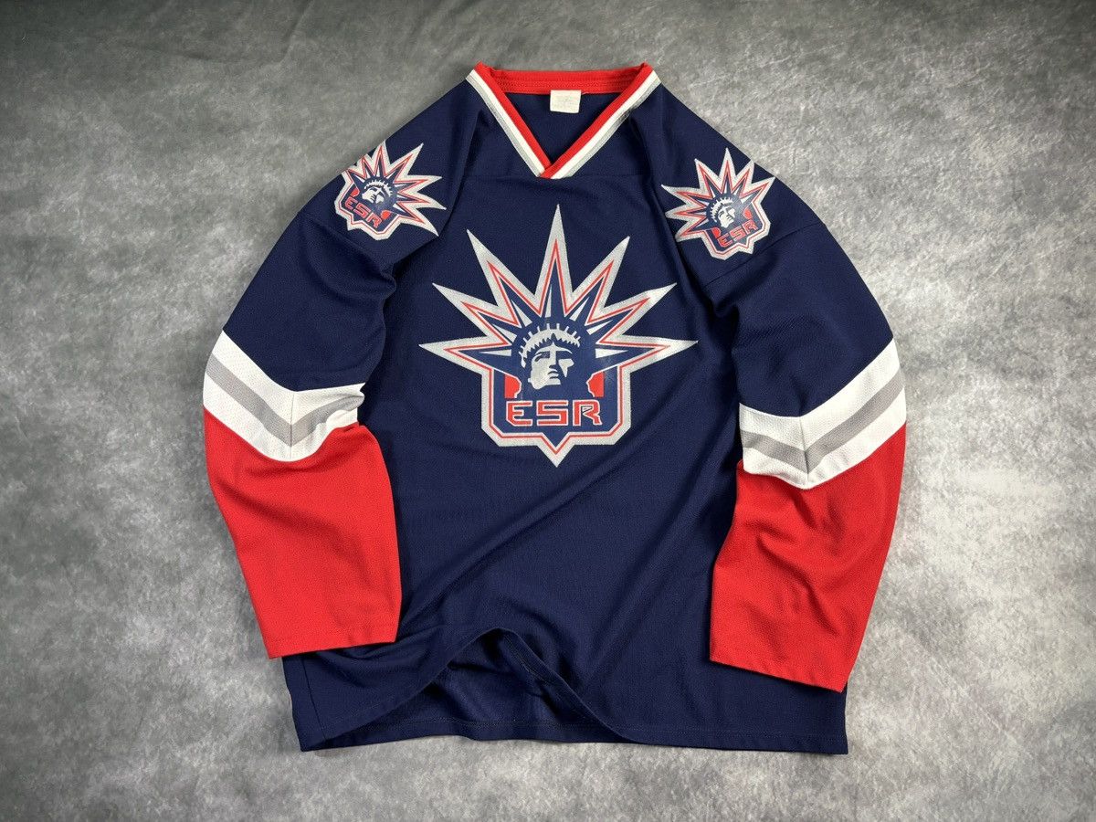 Vintage Vintage Hockey Jersey New York Beer League Patches NHL Sport Size US L / EU 52-54 / 3 - 11 Thumbnail