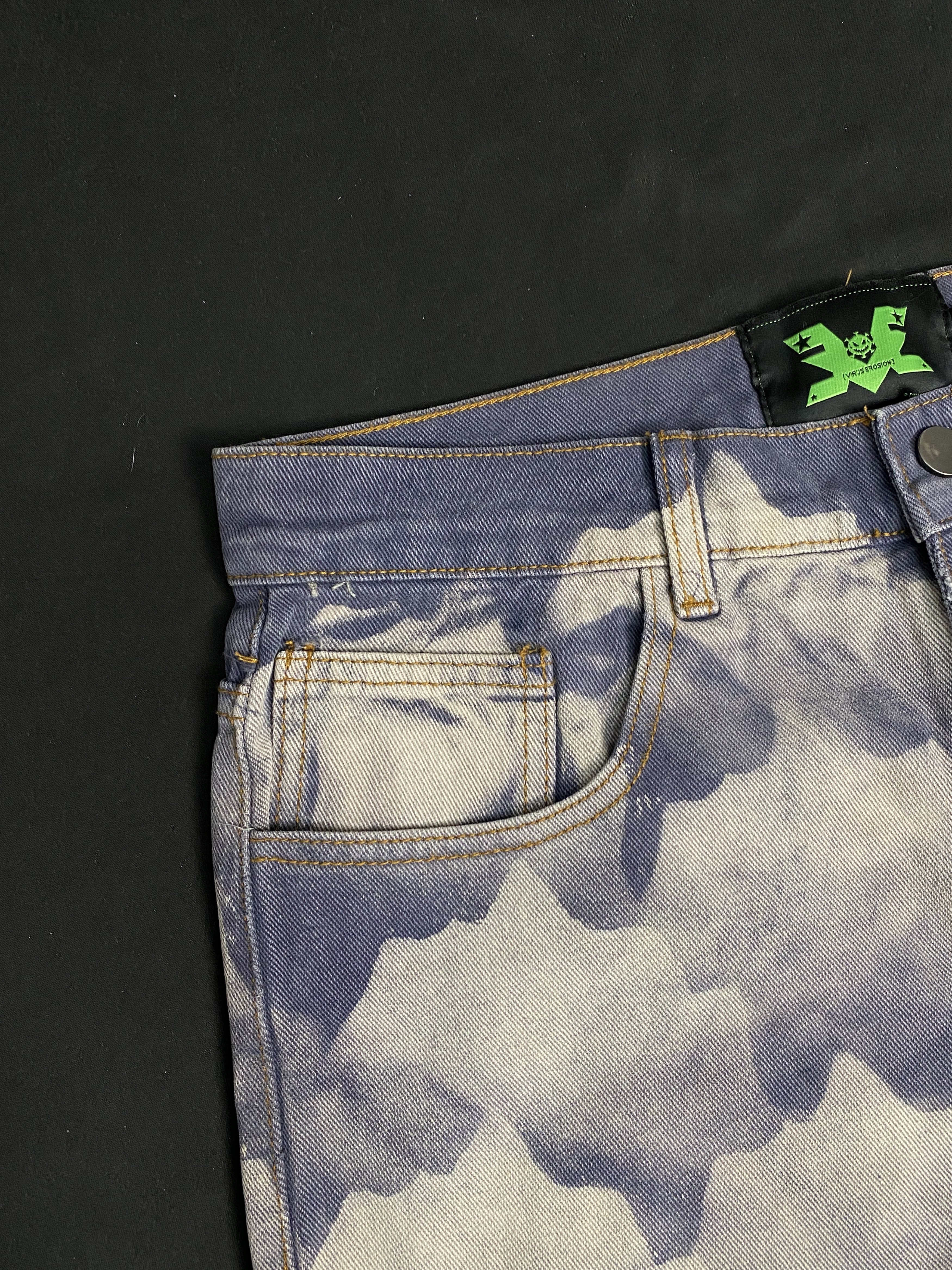 Other Deadstock 1OF1 Cloud Graphic Denim Pants Small Size US 28 / EU 44 - 2 Thumbnail