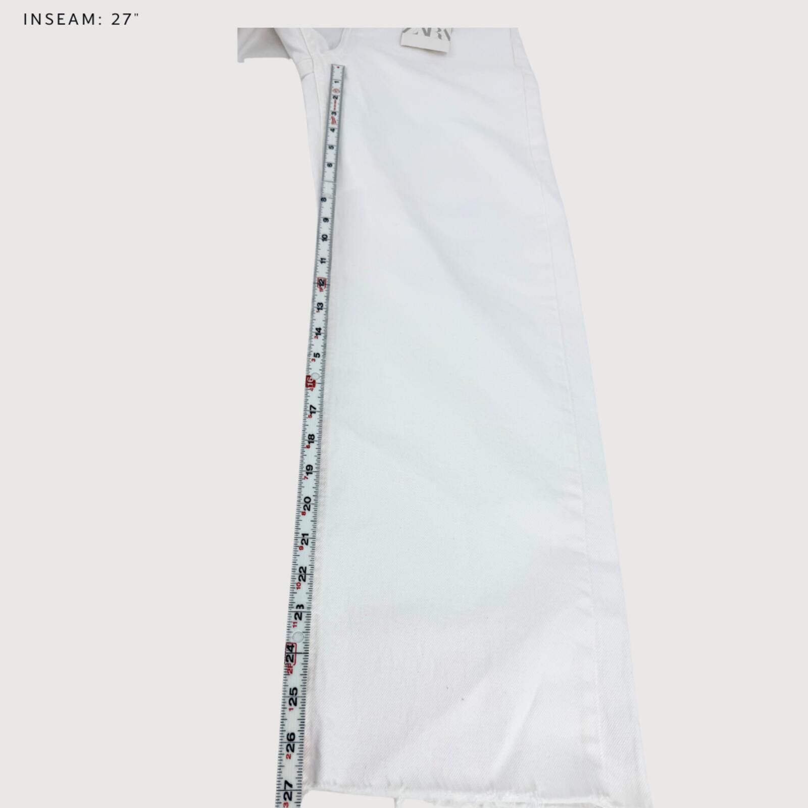 Zara Zara NWT High Rise Barrel Jeans White 2 Size 26" / US 2 / IT 38 - 8 Thumbnail