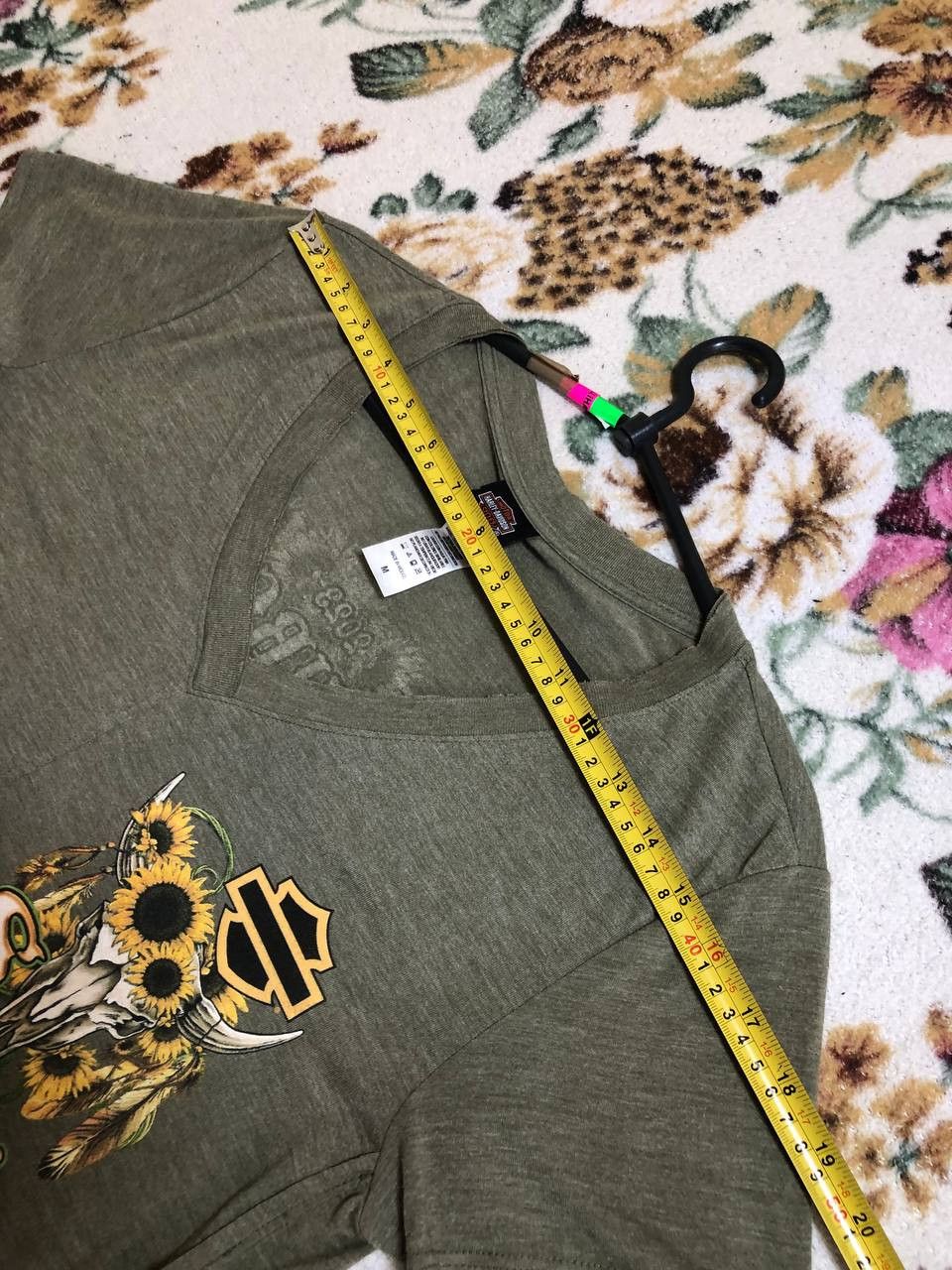 Harley Davidson Harley Davidson Shirt Womens Green Tee Biker Moto Size M / US 6-8 / IT 42-44 - 8 Thumbnail