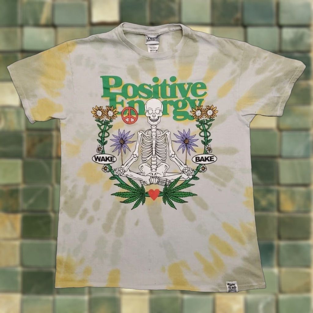 Etro Your Highness Shirt Mens M Multicolor Tie Dye Positive Energy Retro Wake Bake Short Sleeve Crew Neck T-Shirt Mens Size US M / EU 48-50 / 2 - 1 Thumbnail