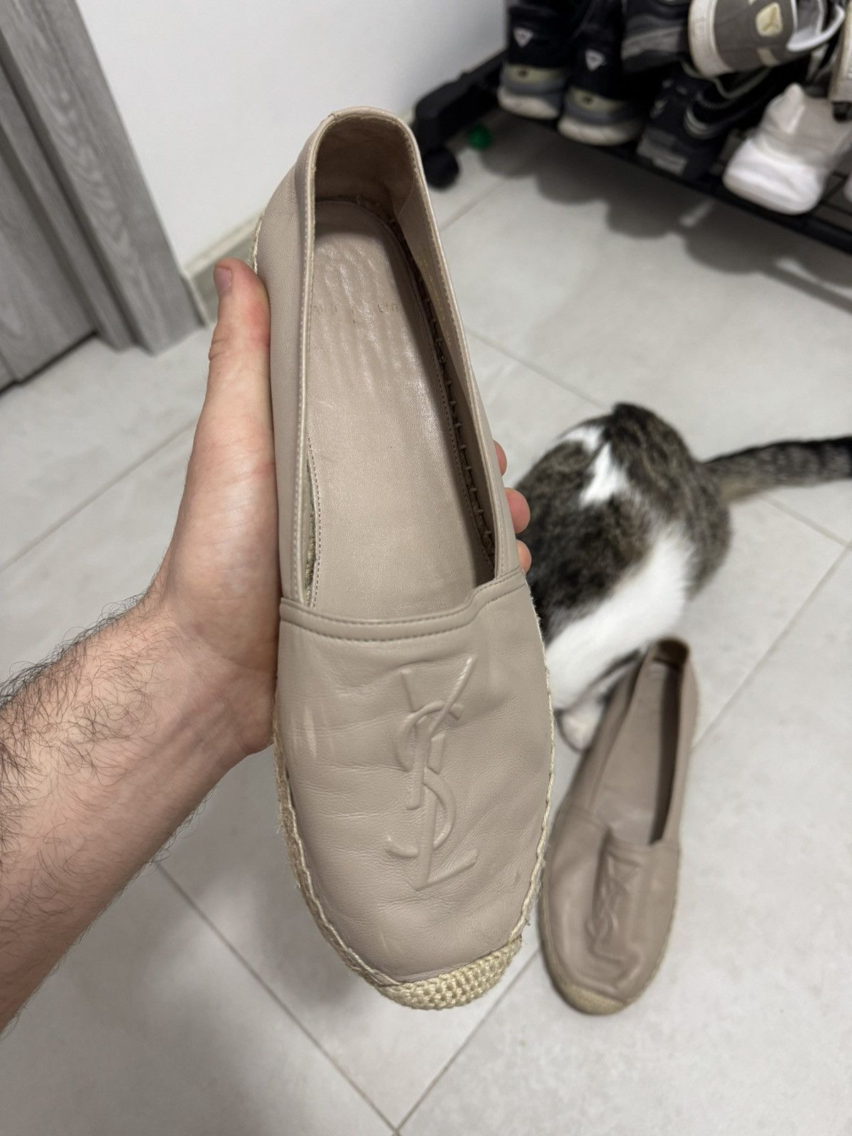 Saint Laurent Paris Saint Laurent Paris Monogram Cassandre Espadrille Slip On Size US 10 / IT 40 - 4 Thumbnail